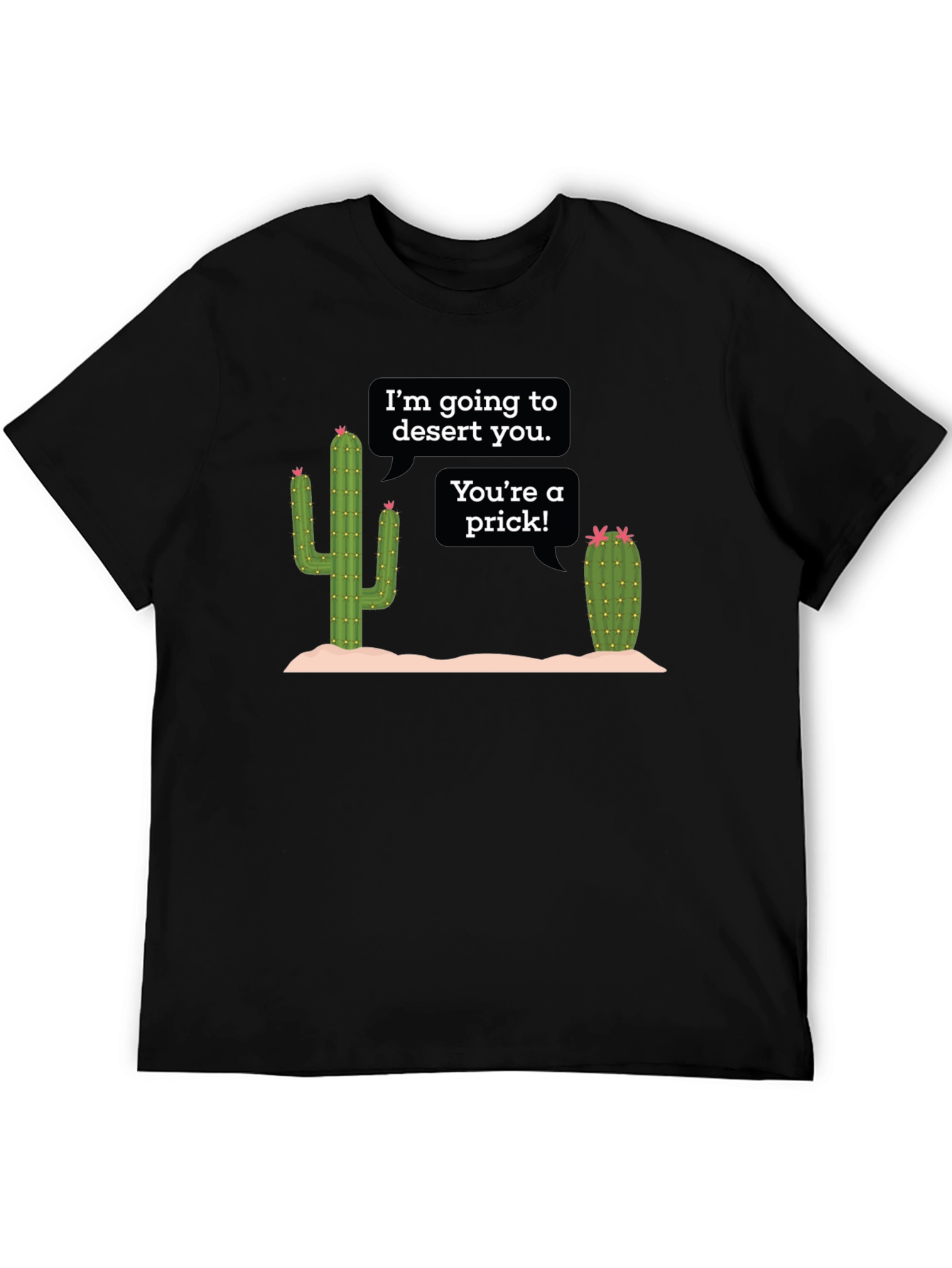 Black Desert You Cactus Graphic T-Shirt view 5