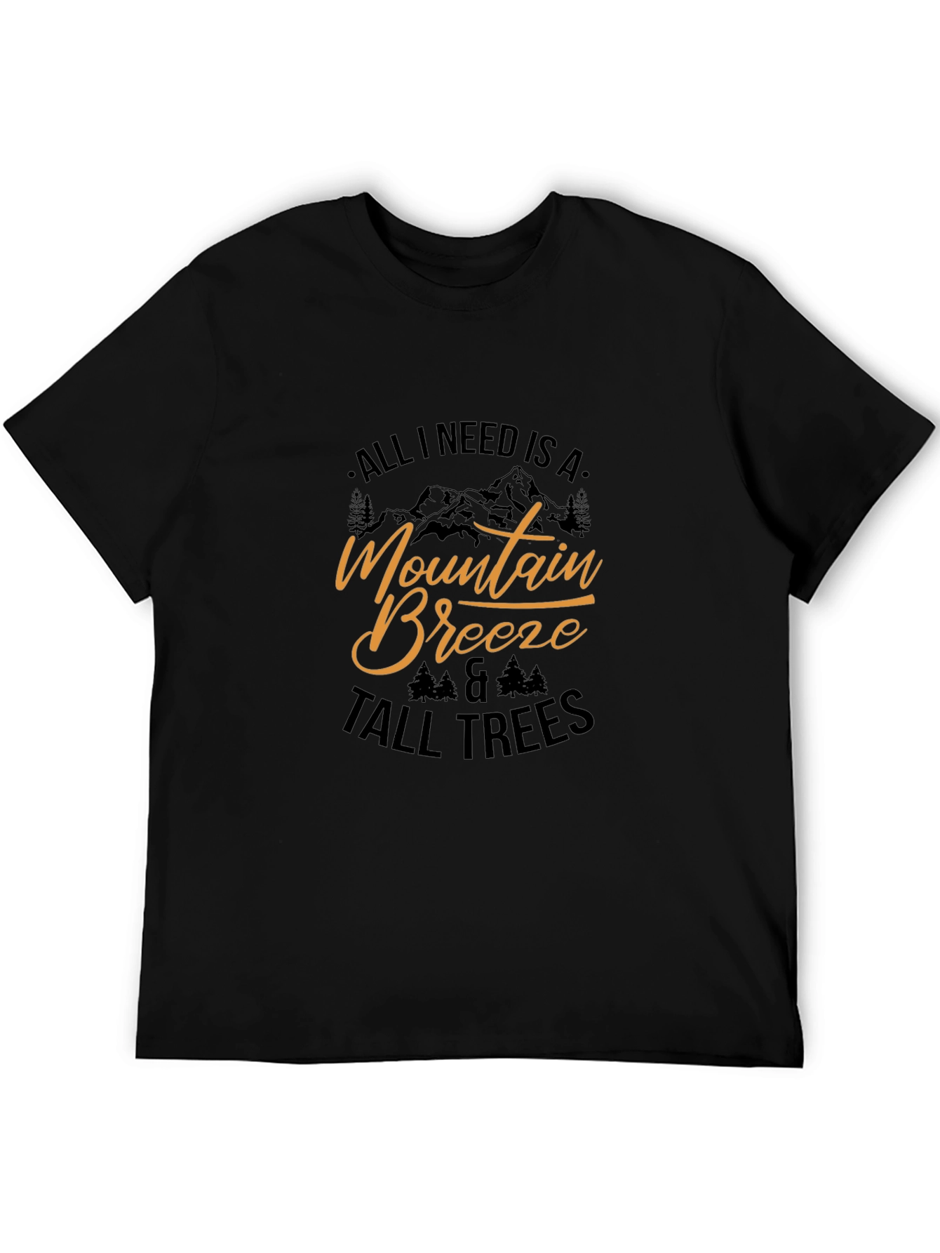 Black Mountain Breeze T-Shirt - Nature Lover Tee view 5