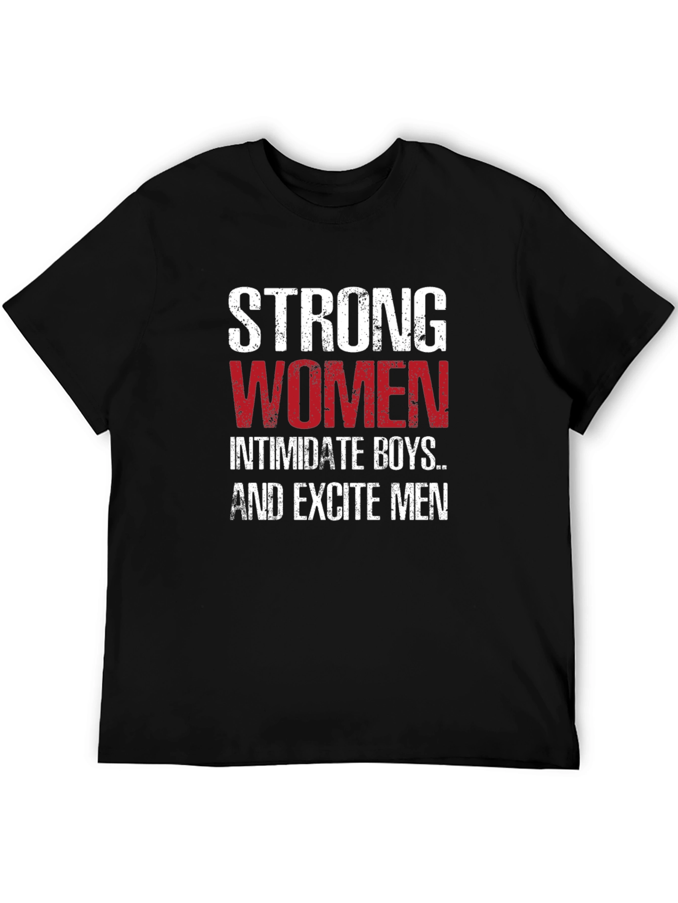 Black Strong Women T-Shirt -  Empowering Graphic Tee view 5