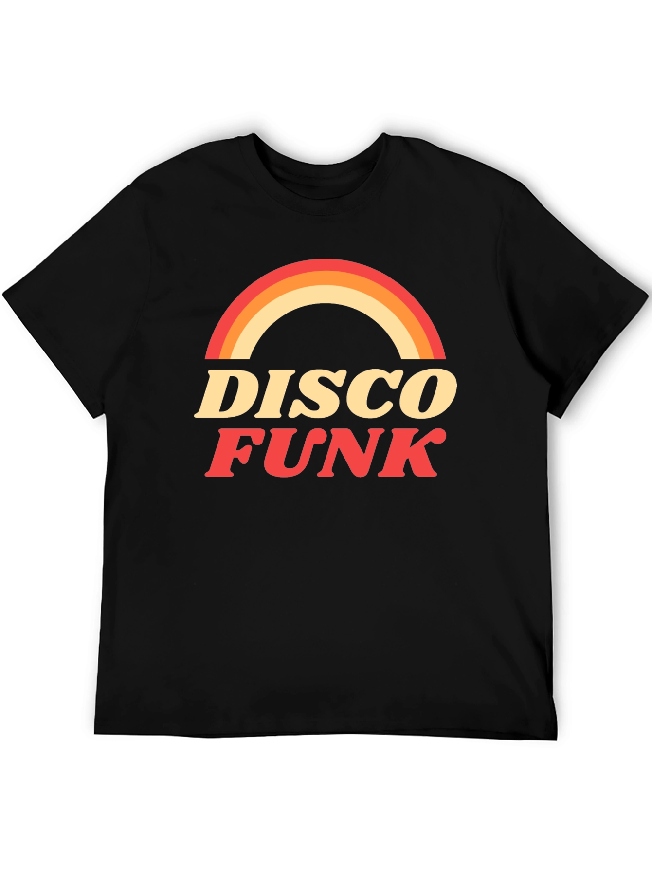 Black Retro Disco Funk Graphic T-Shirt view 5