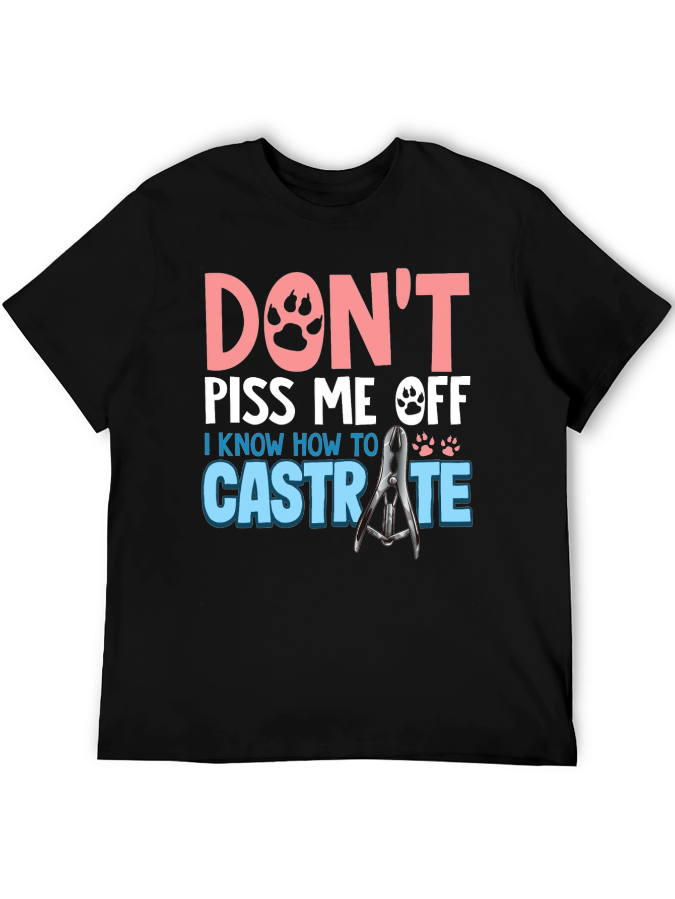 Black Don't Piss Me Off Funny T-Shirt view 5