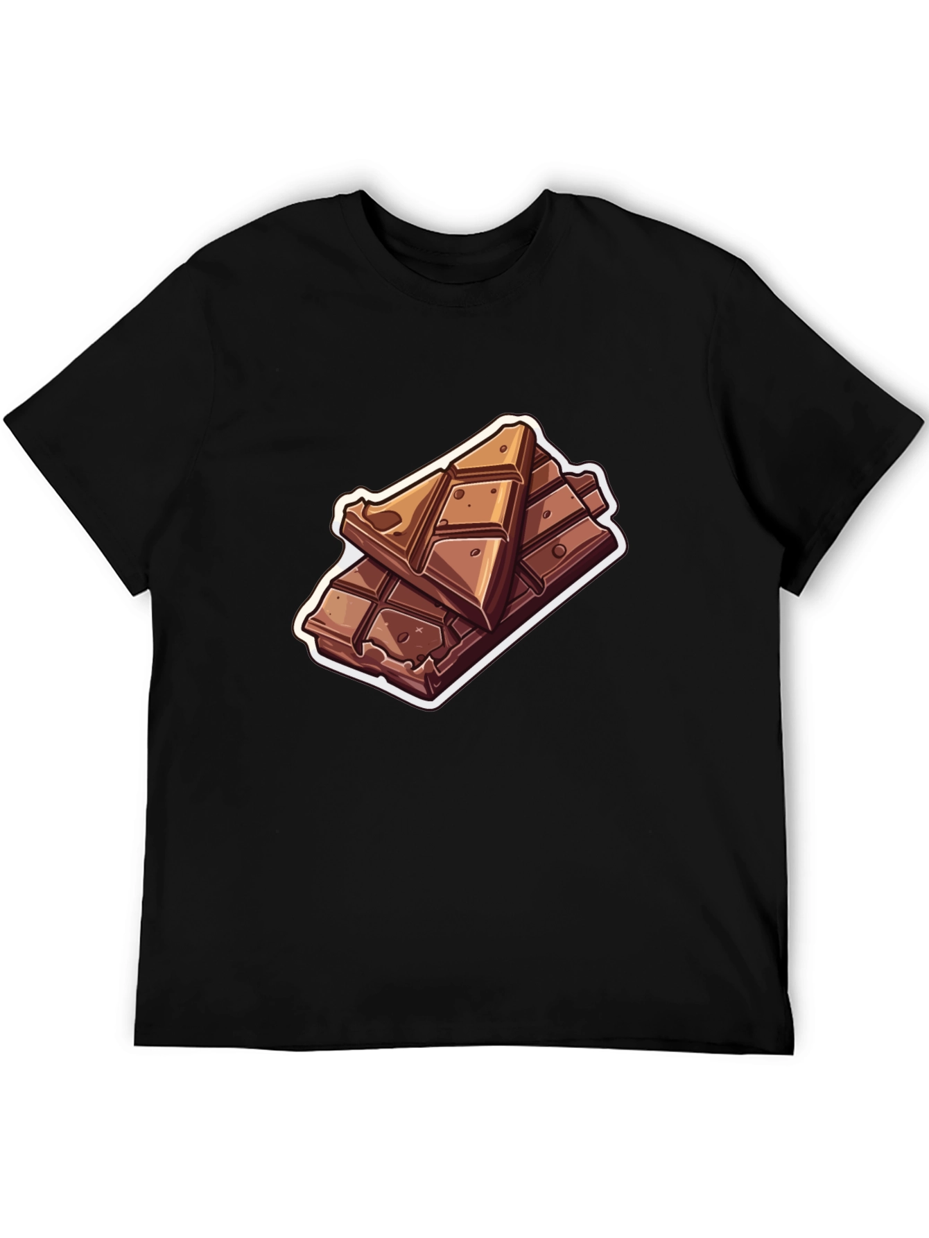 Black Chocolate Bar Graphic T-Shirt - Sweet Tooth Fashion view 5