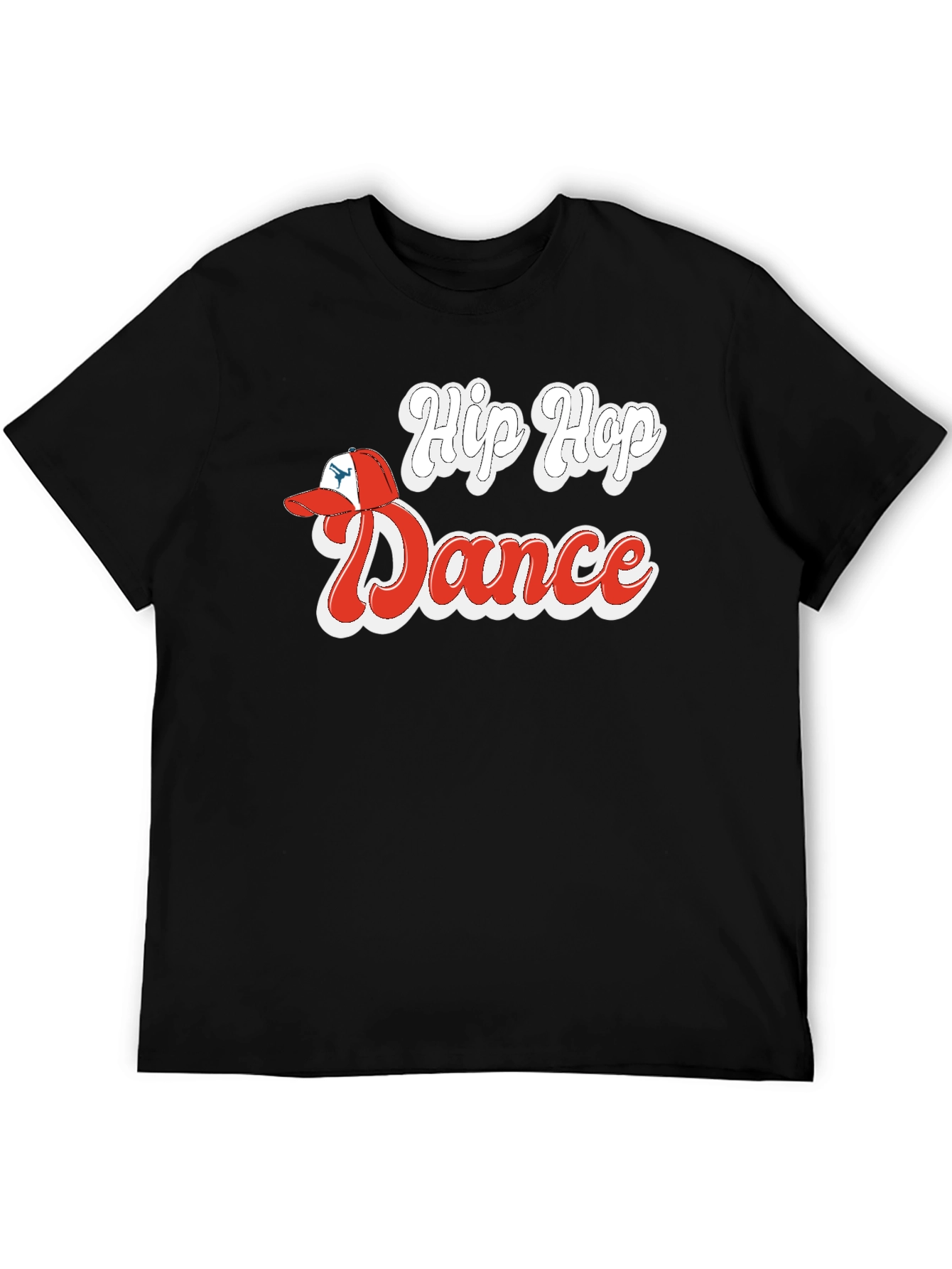 Black Hip Hop Dance Graphic Tee view 5