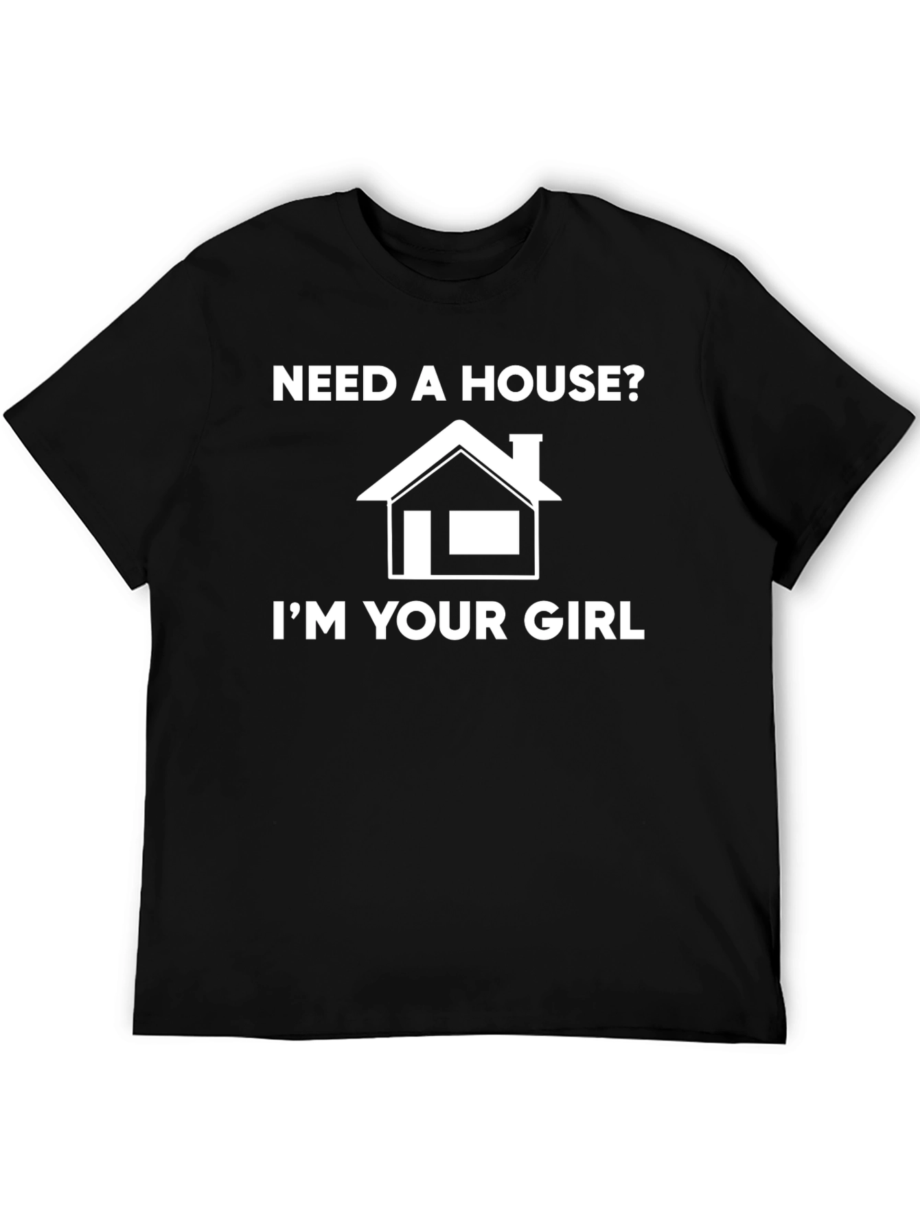 Black Need A House? Graphic T-Shirt view 5