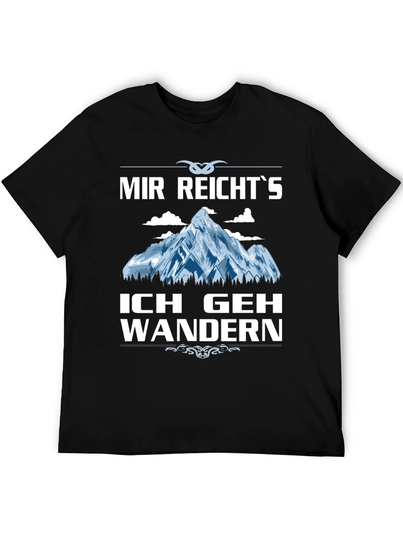 Black Hiking T-Shirt - Mir Reicht's Ich Geh Wandern view 5
