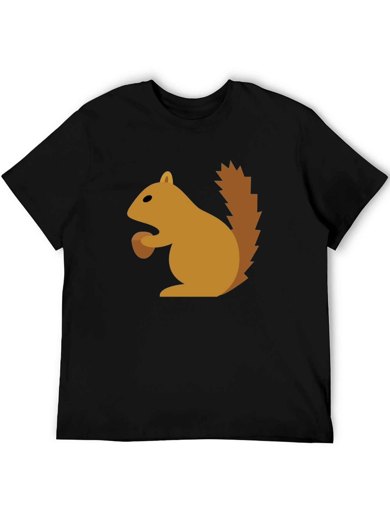 Black Squirrel Graphic Tee - Fun Black T-Shirt view 5