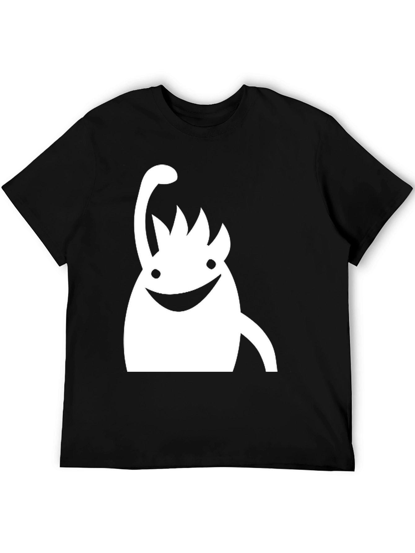 Black Funky Monster Graphic Tee - Black Cotton T-Shirt view 5