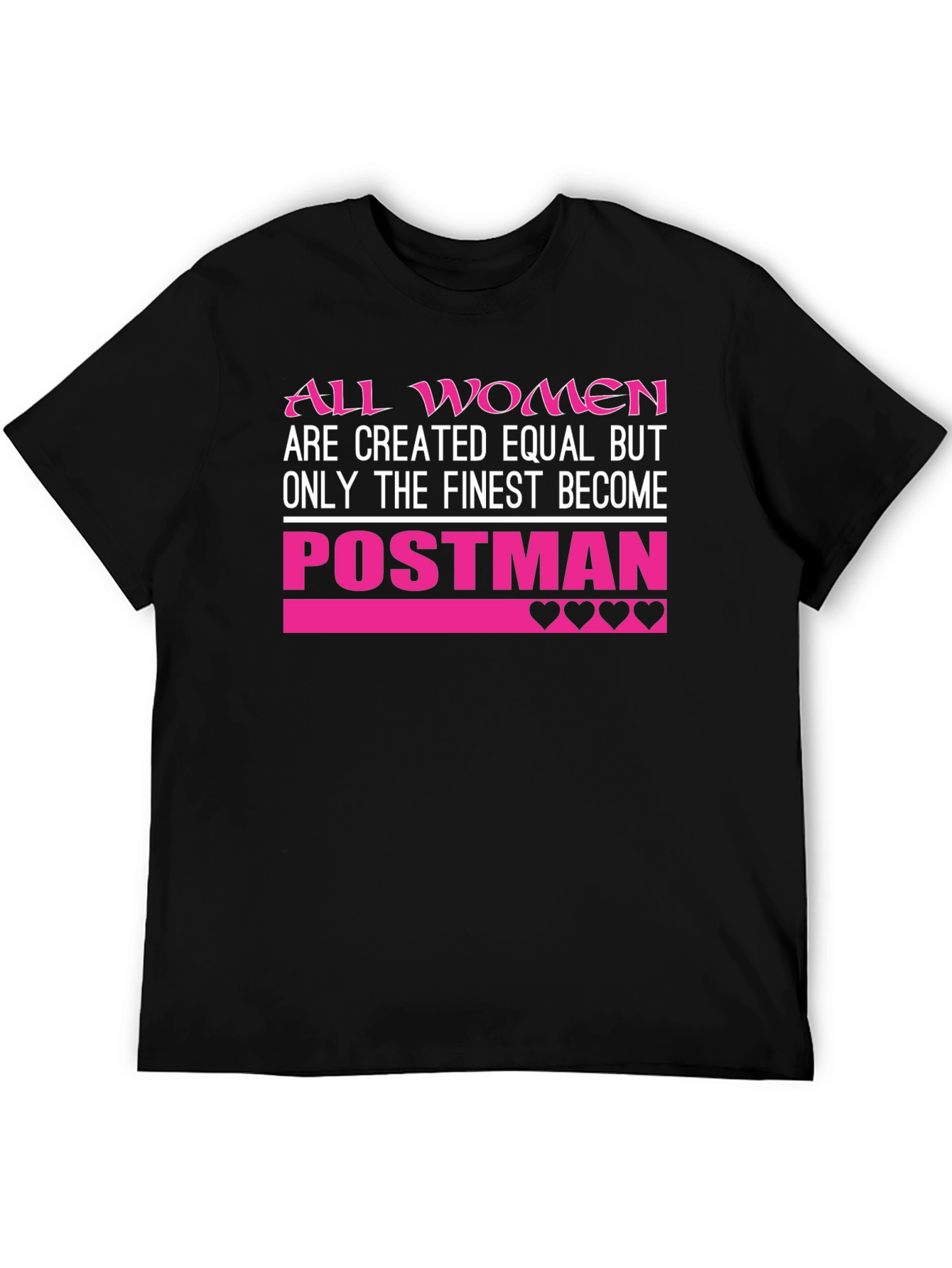 Black Finest Women Postman T-Shirt - Black view 5