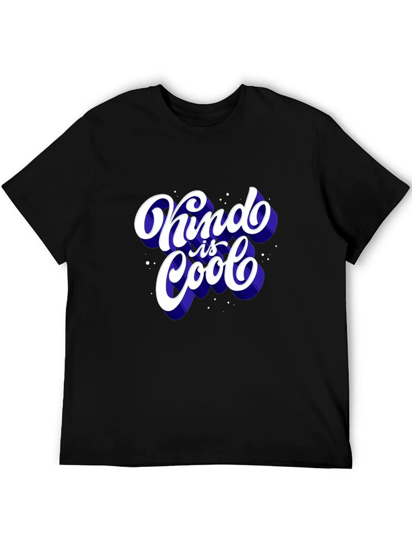 Black Kind is Cool Graphic Tee - Men's Short Sleeve T-Shirt view 5