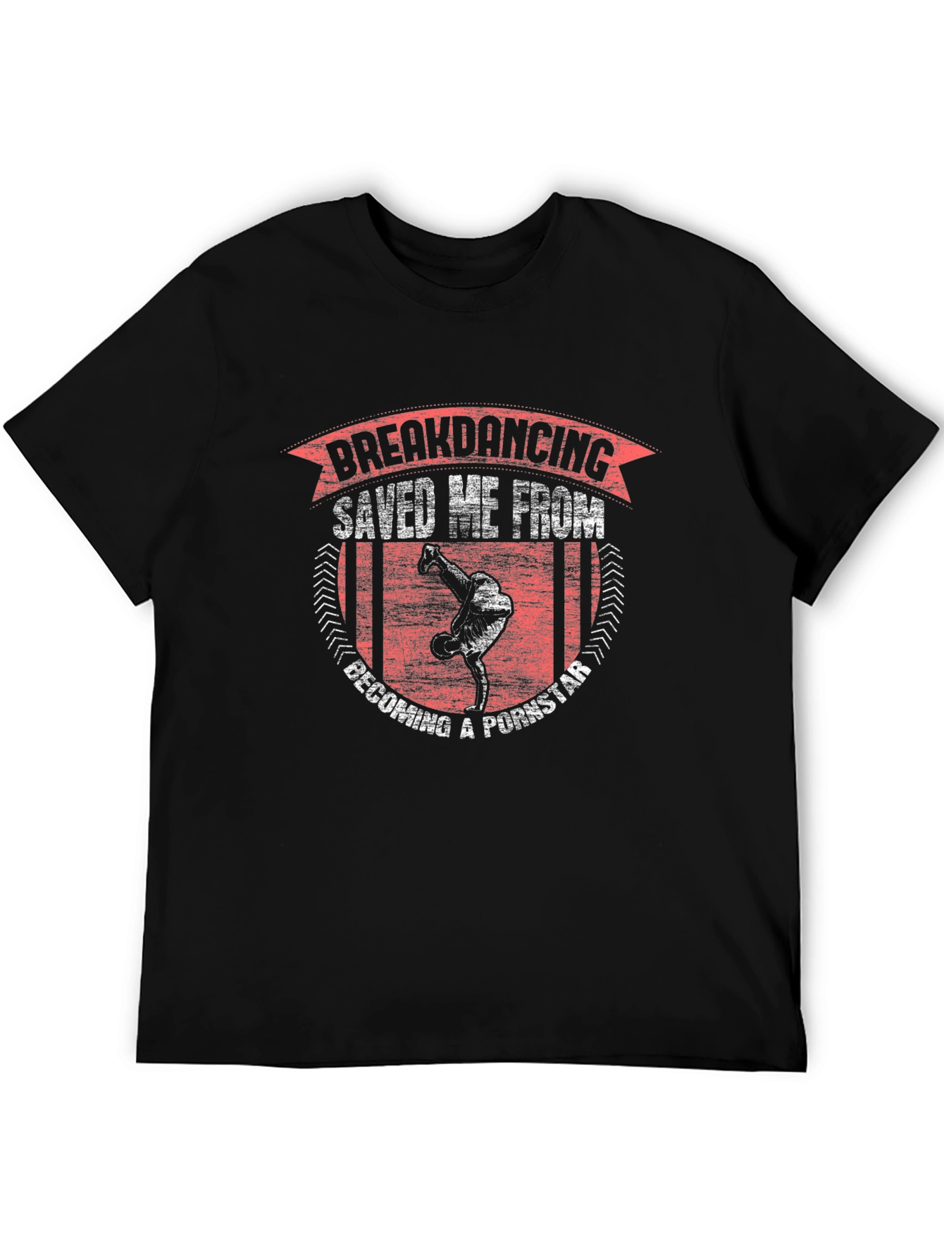 Black Breakdancing Saved Me T-Shirt view 5
