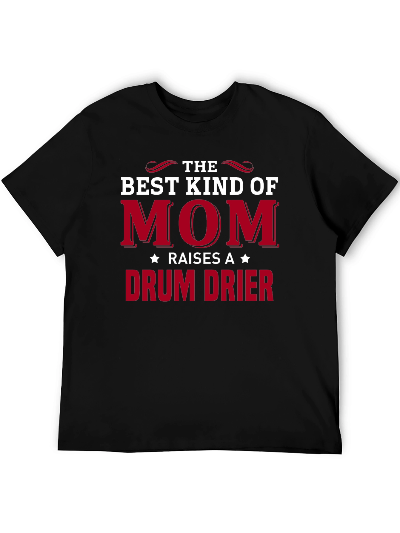 Black Best Kind of Mom Drum Drier T-Shirt view 5