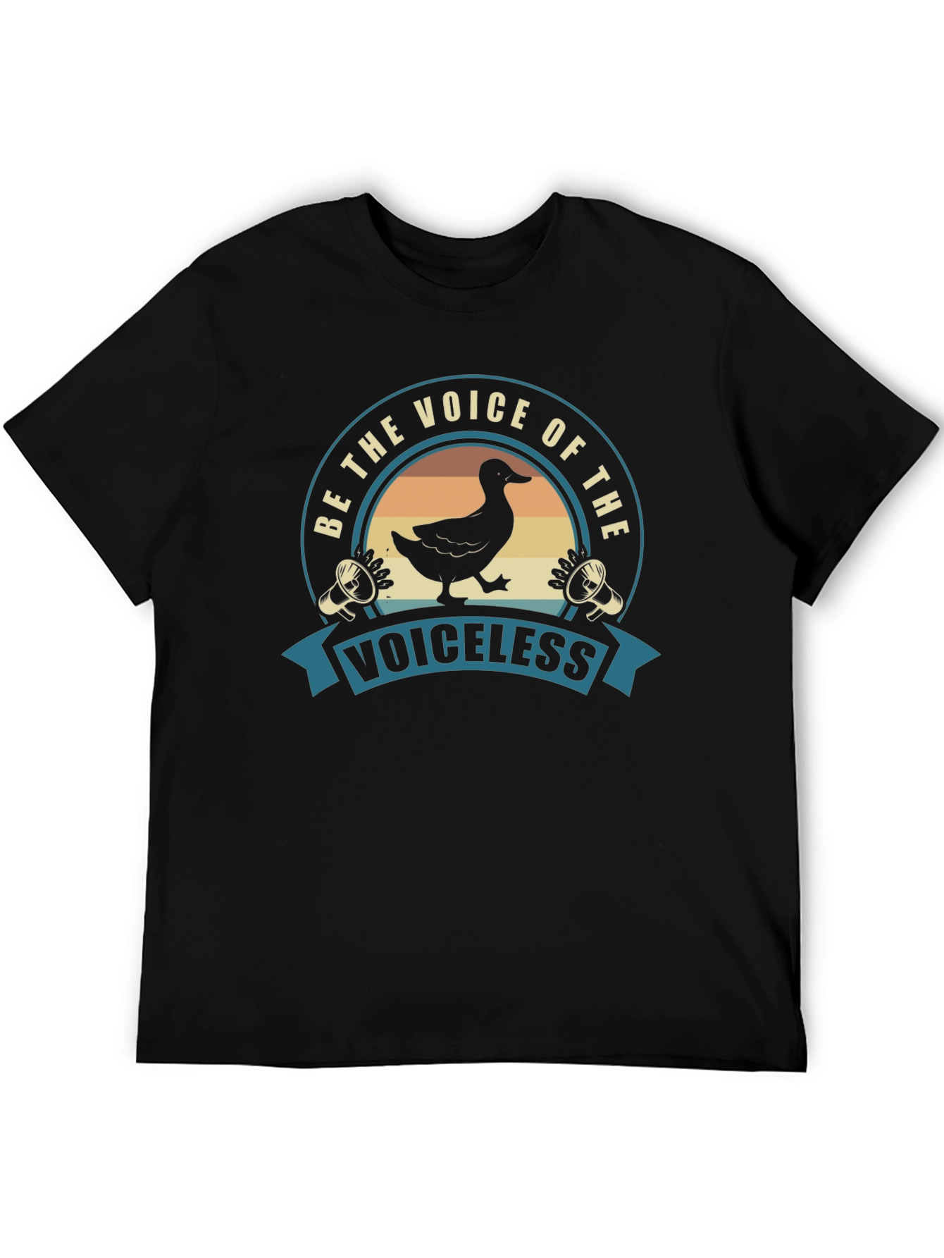 Black Be the Voice T-Shirt - Duck Activist Tee view 5