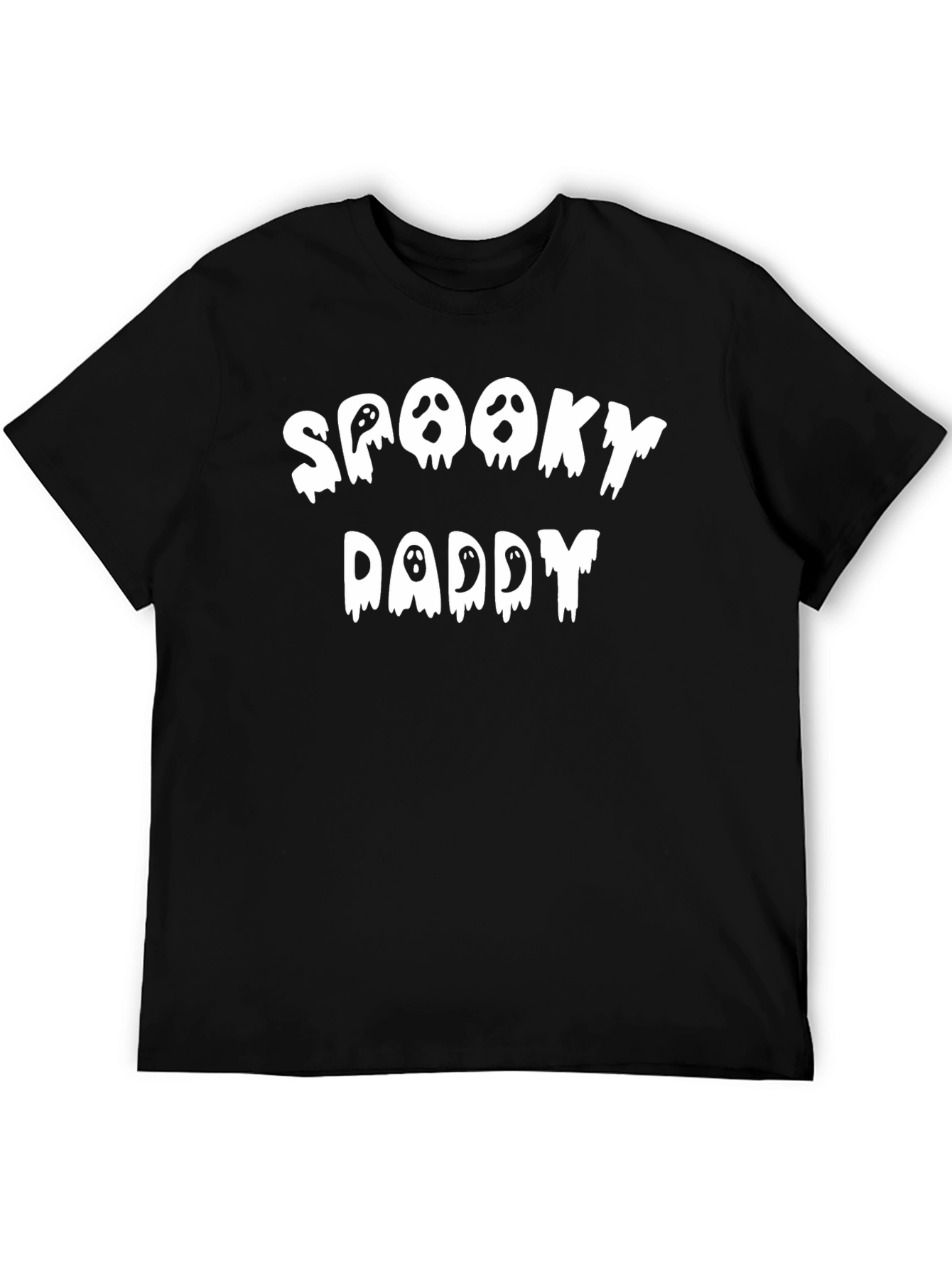 Black Spooky Daddy Graphic Tee - Halloween Men's T-Shirt view 5
