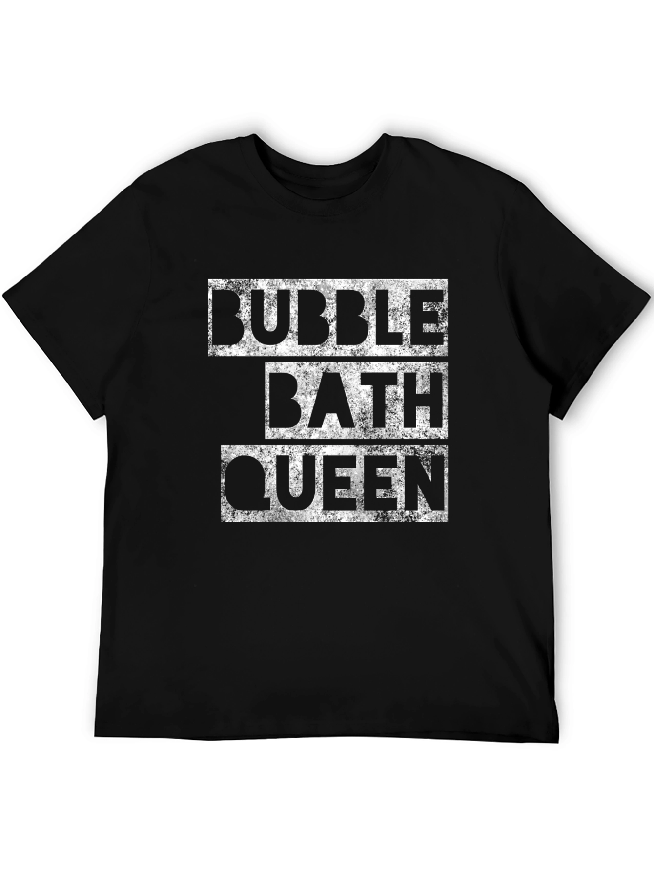 Black Bubble Bath Queen T-Shirt - Relaxing Spa Day Tee view 5