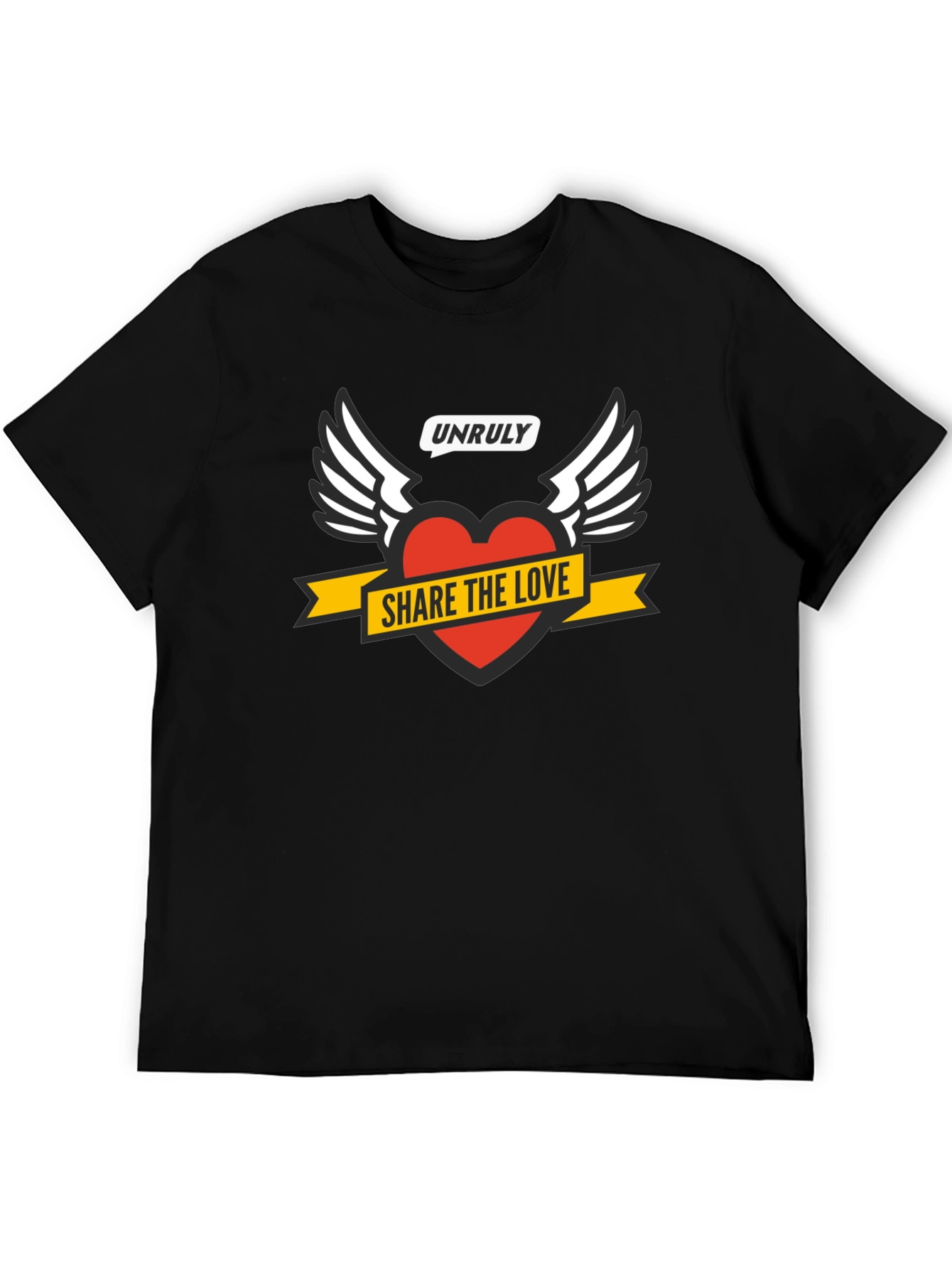 Black Unruly Share the Love Graphic Tee view 5