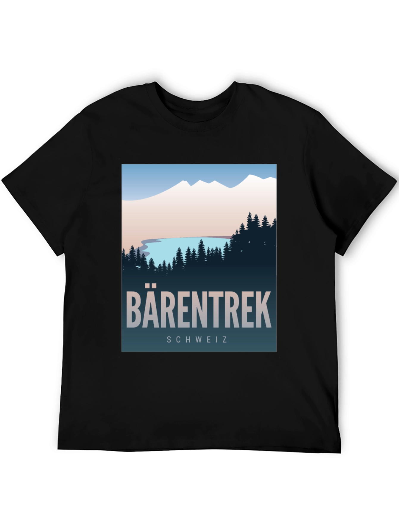Black Barentrek Schweiz Graphic T-Shirt - Adventure Awaits! view 5