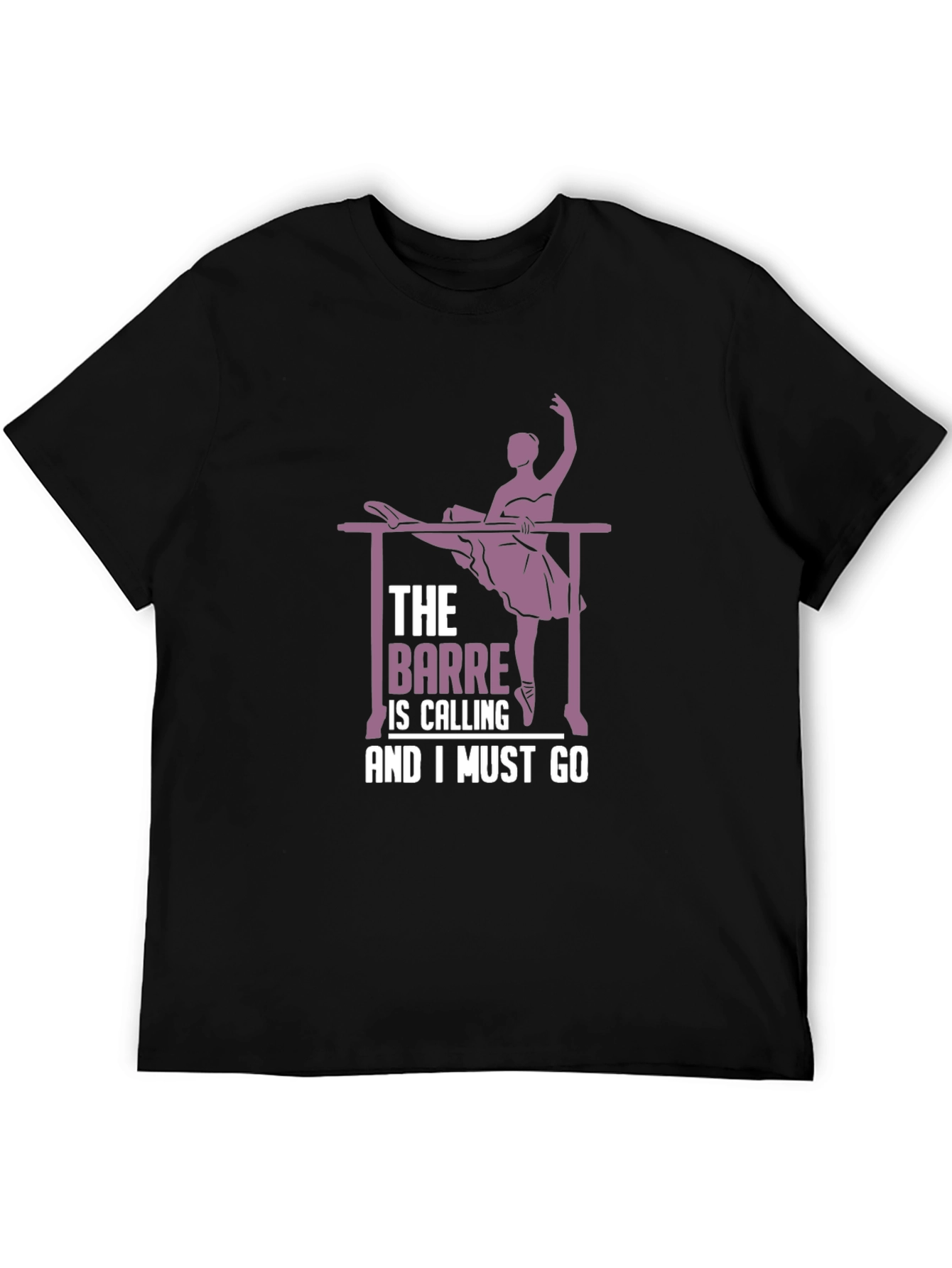 Black Ballet Barre Calling T-Shirt - Dance Apparel view 5