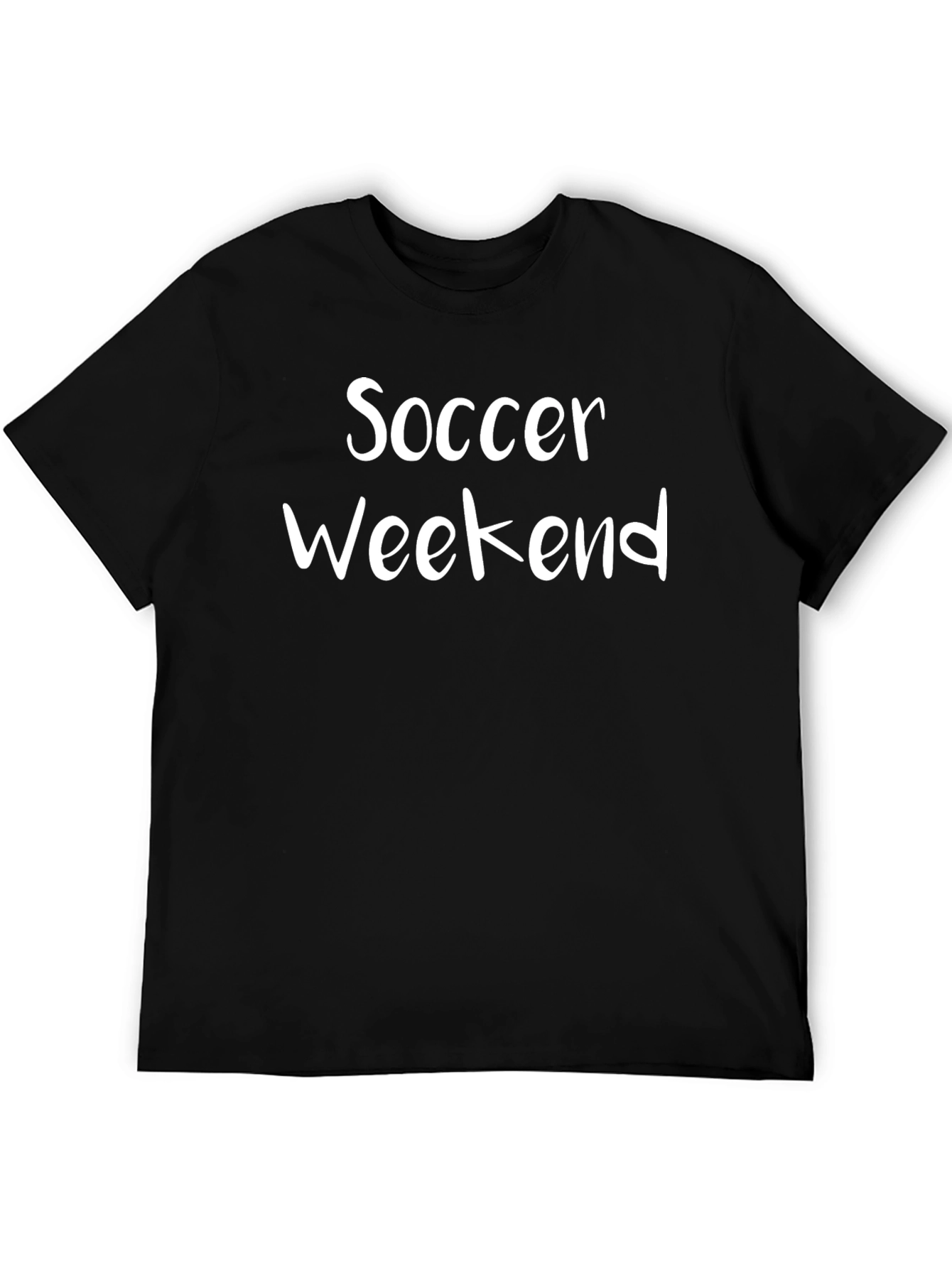 Soccer Weekend Black T-Shirt - 5