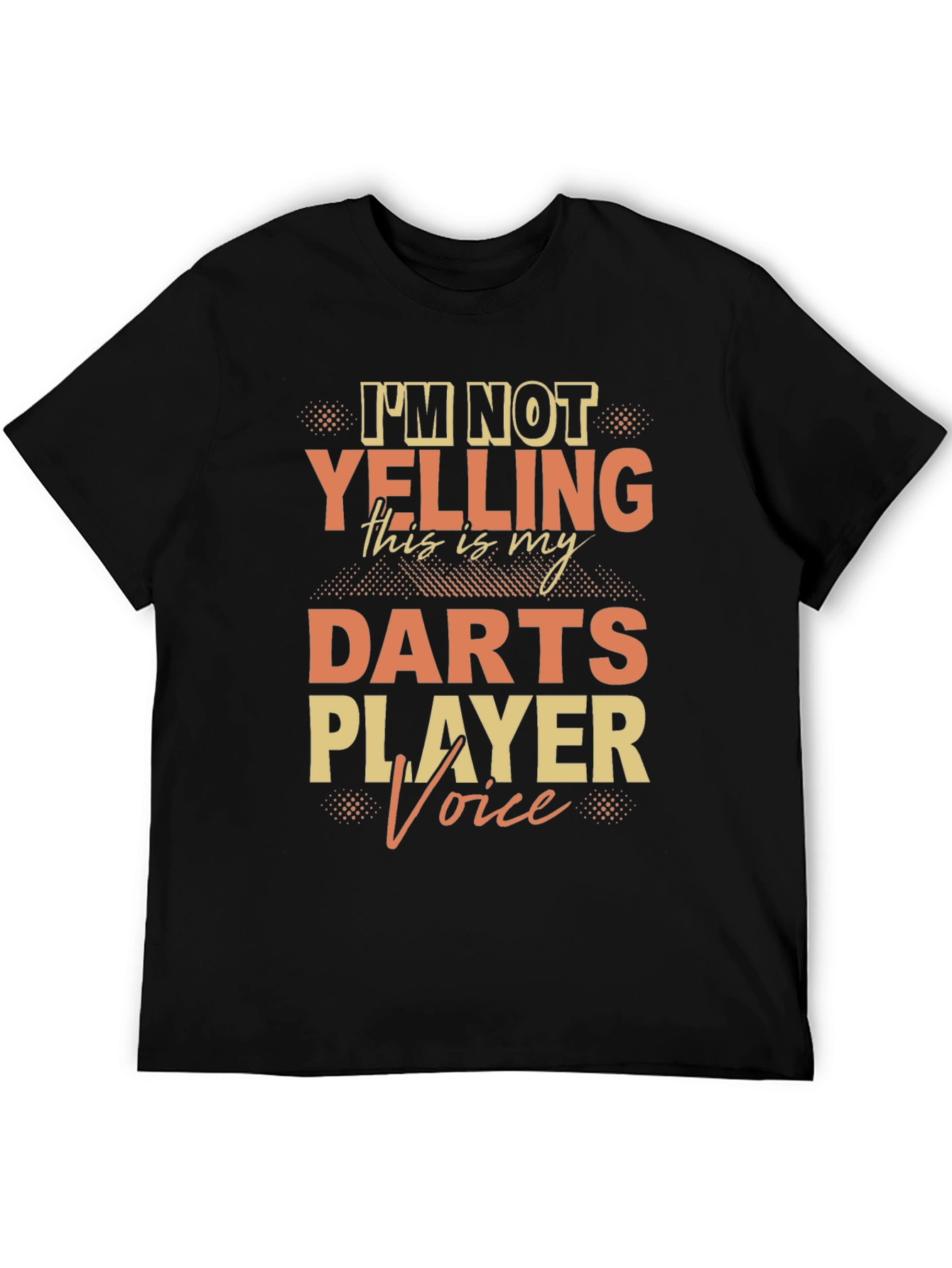 Black Darts Player Voice T-Shirt - Novelty Tee view 5
