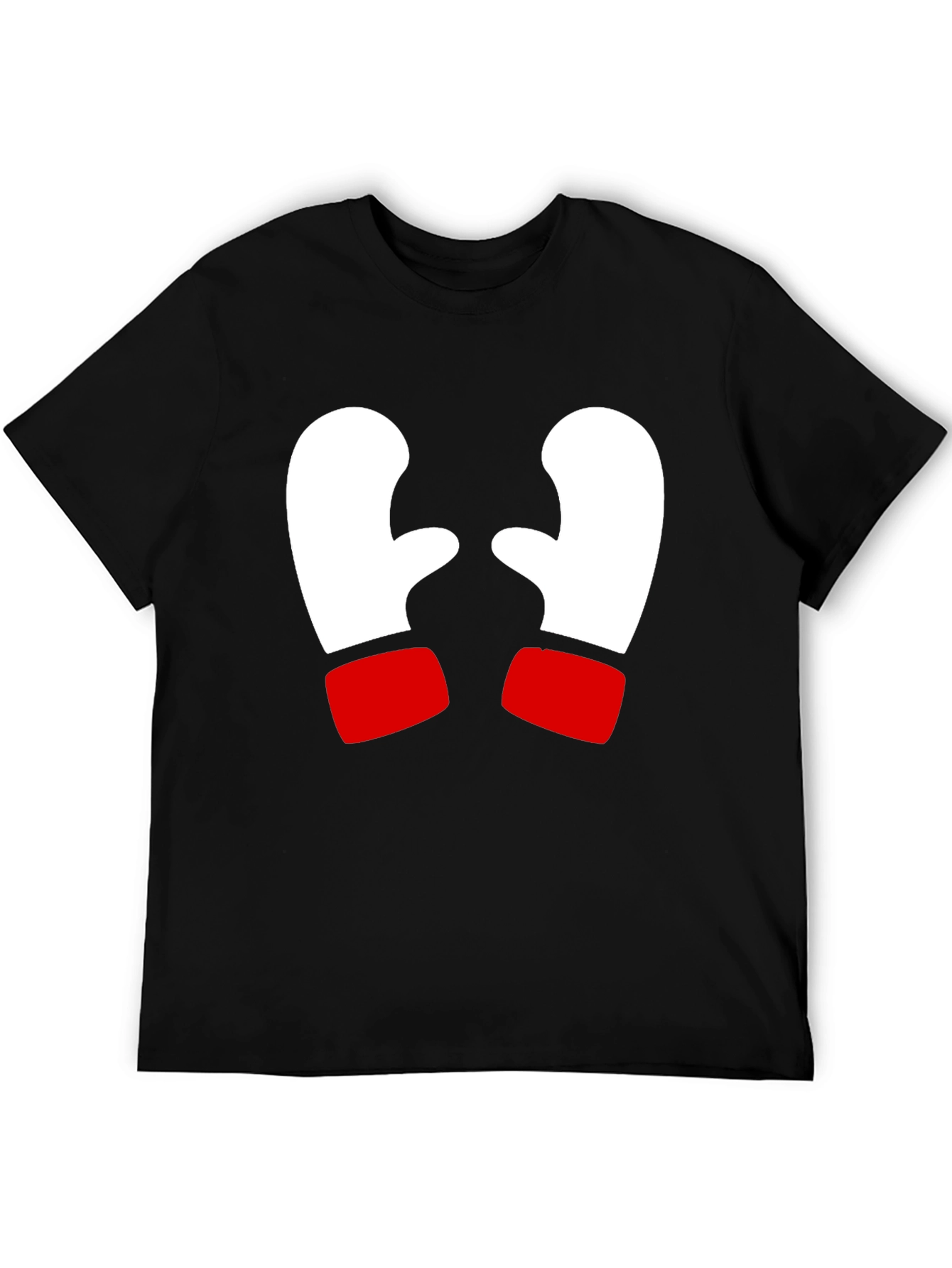 Black Festive Mitten Graphic Tee - Holiday Cheer! view 5