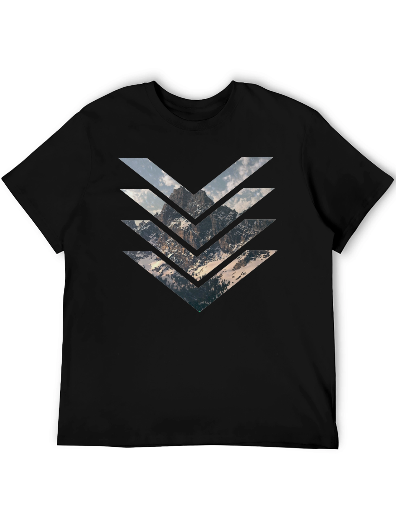Black Mountain Arrow Graphic Black T-Shirt view 5
