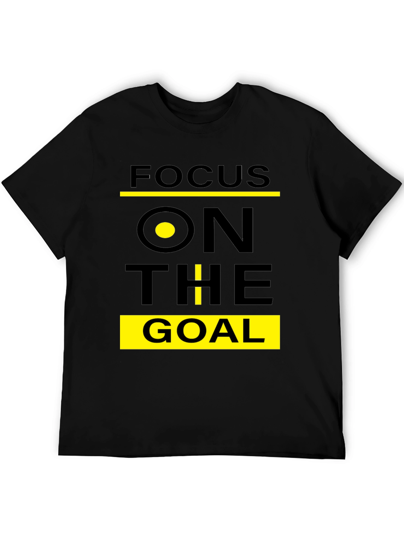 Black Focus On The Goal Black T-Shirt view 5