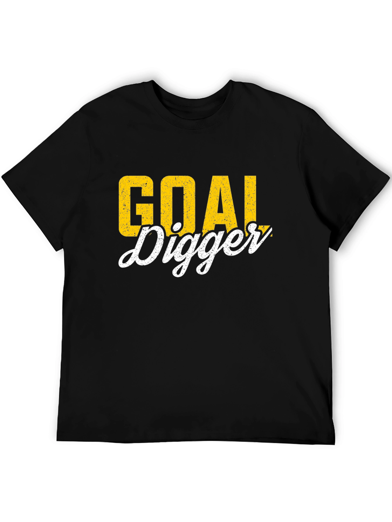 Black Goal Digger Graphic Tee - Black view 5