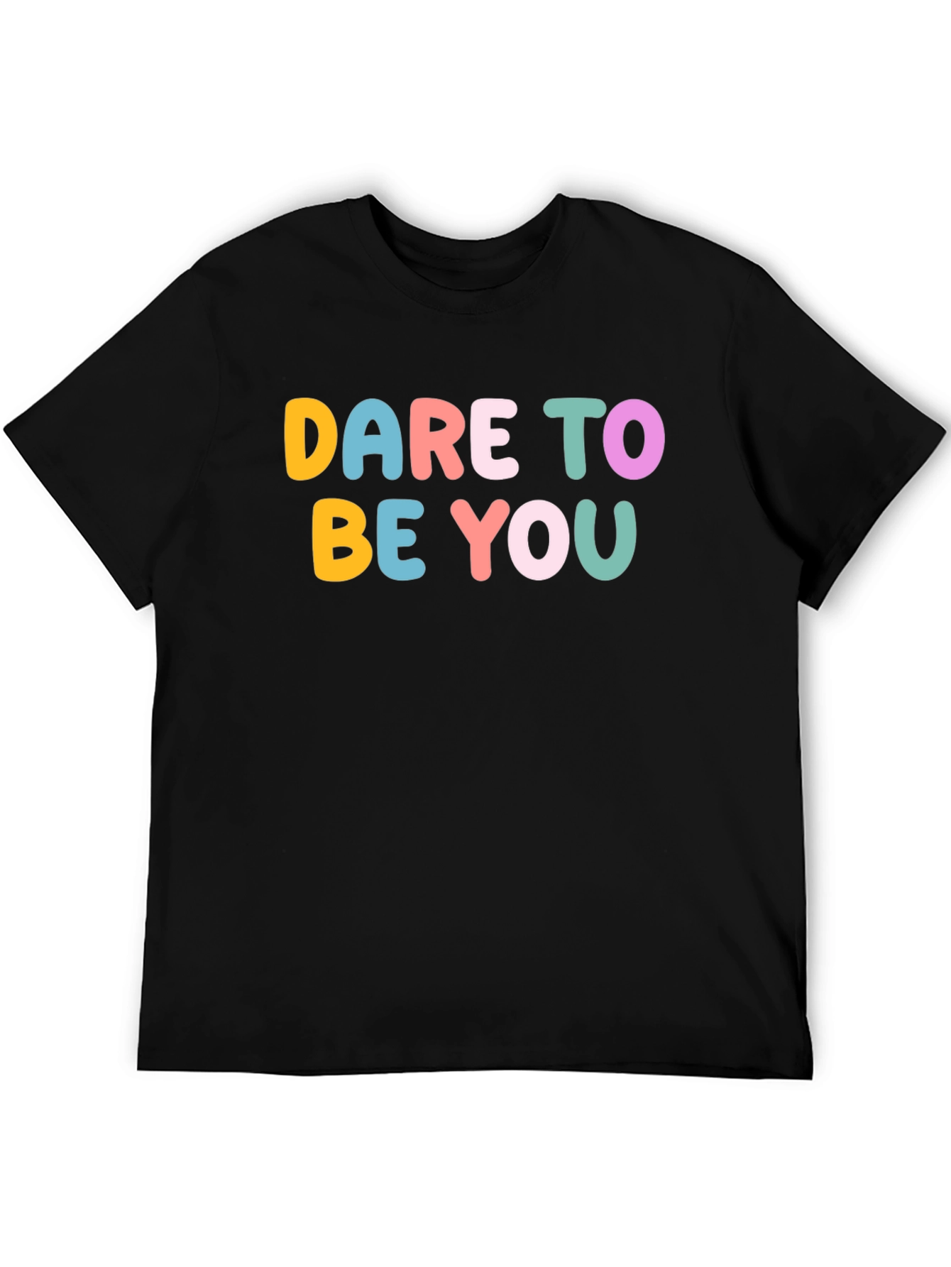 Black Dare to be You Graphic T-Shirt - Unisex view 5