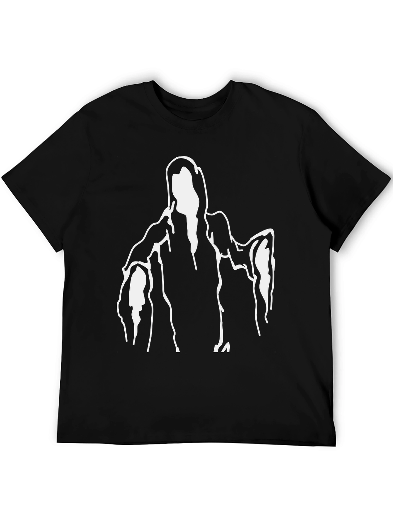 Black Grim Reaper Graphic T-Shirt - Black view 5