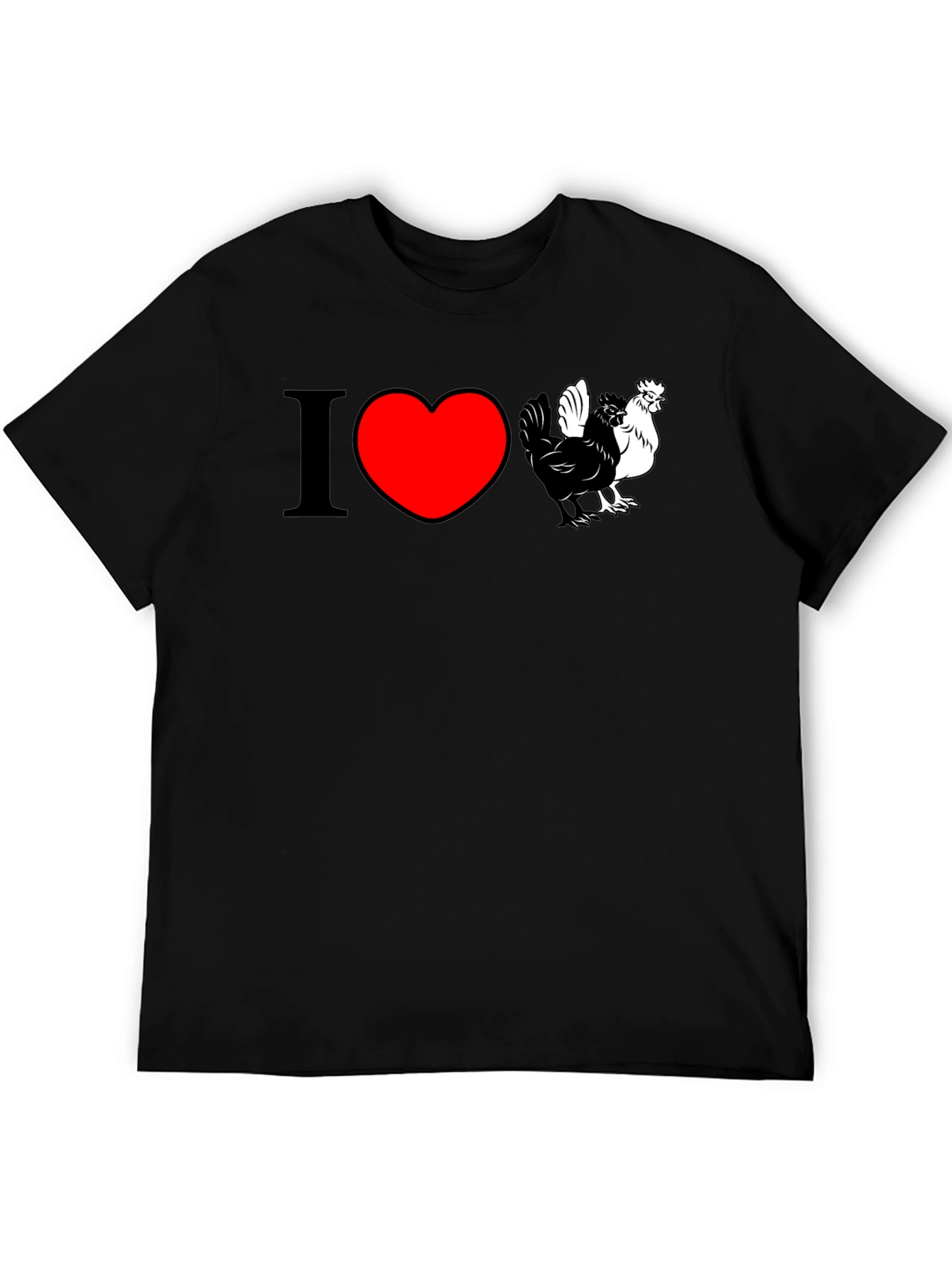 I Heart Chickens T-Shirt - Cute Farm Animal Tee - 5