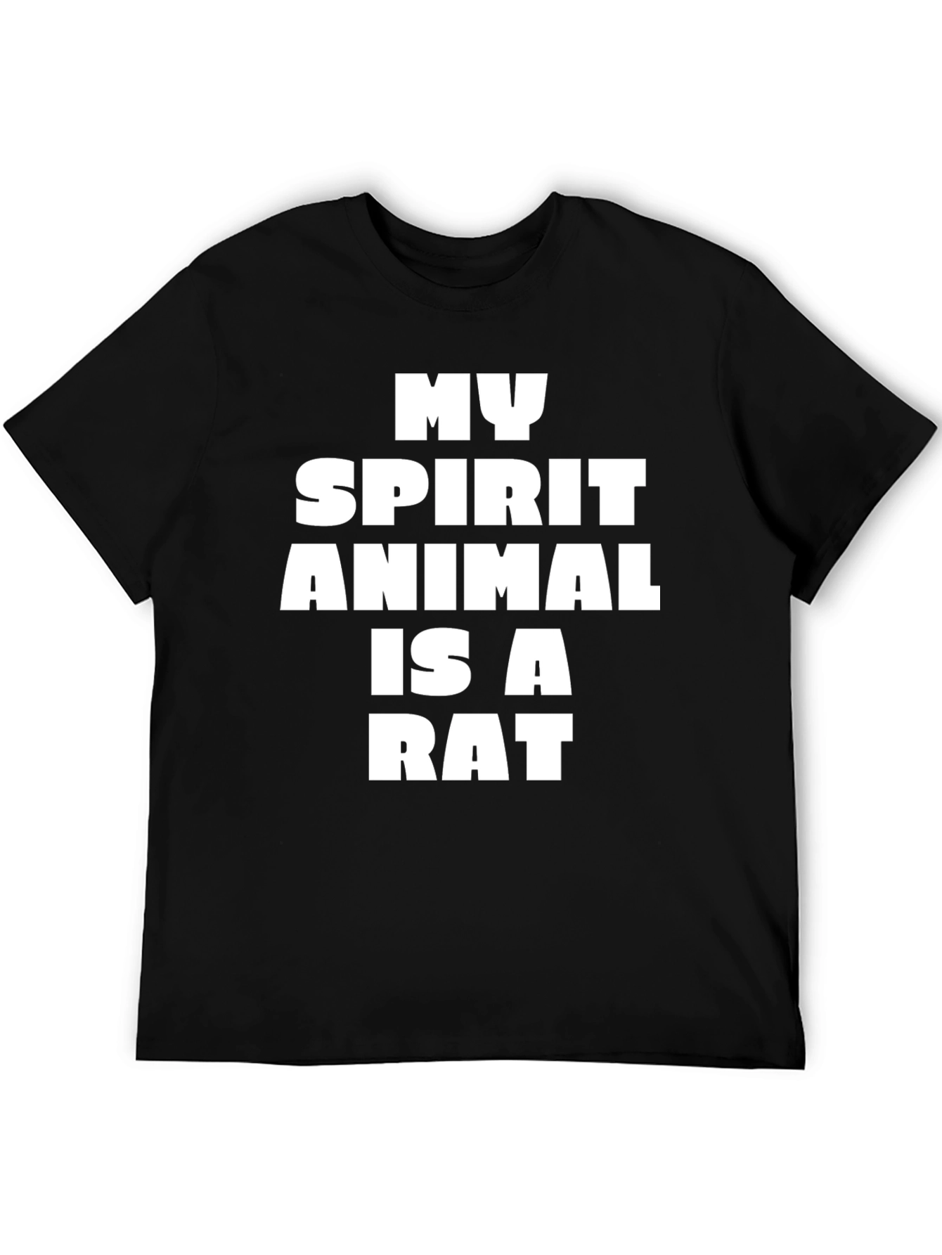 Black Rat Spirit Animal T-Shirt Funny Graphic Tee view 5
