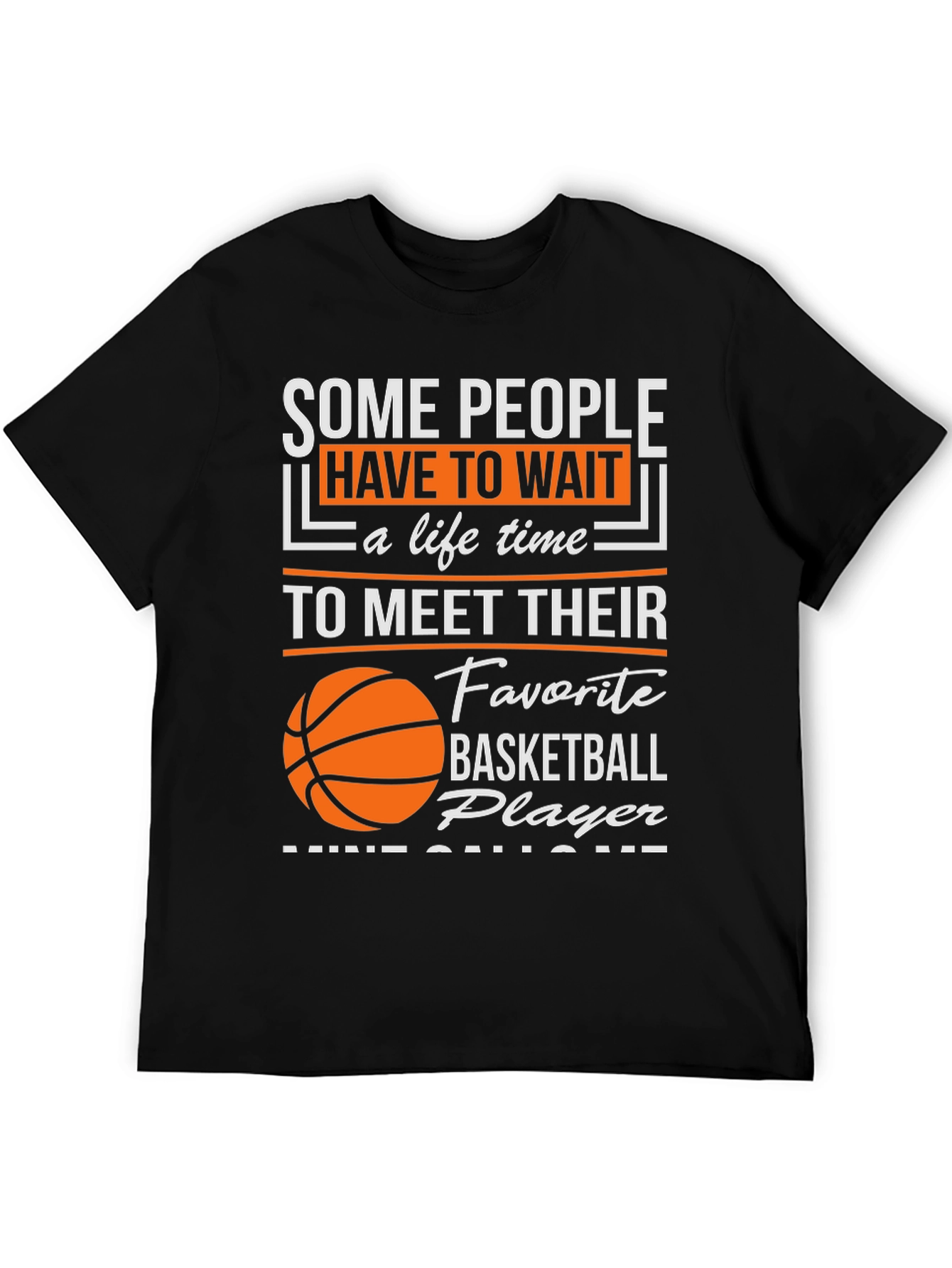 Black Basketball Player T-Shirt view 5