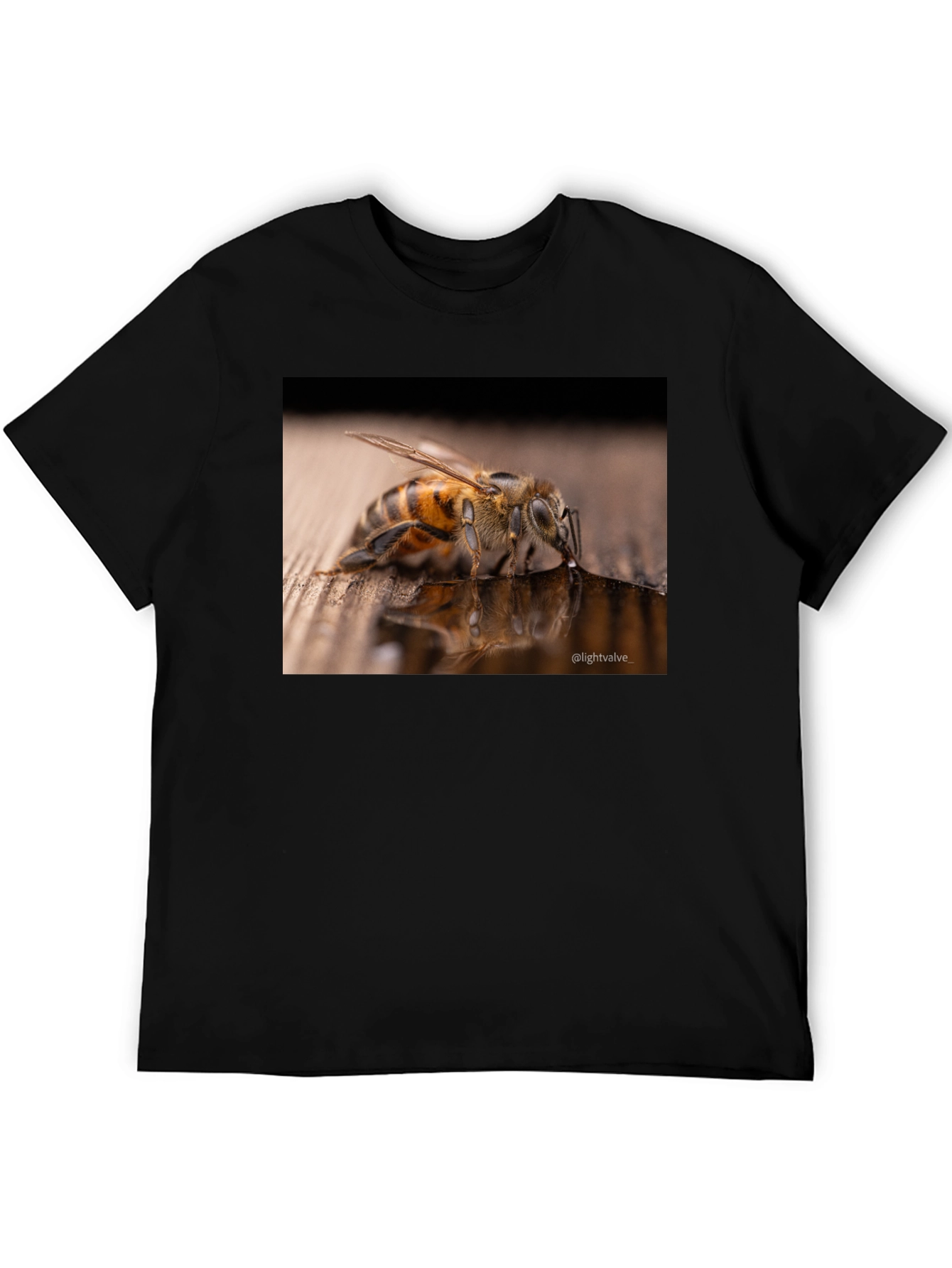 Black Bee Drinking T-Shirt - Nature Lover Tee view 5