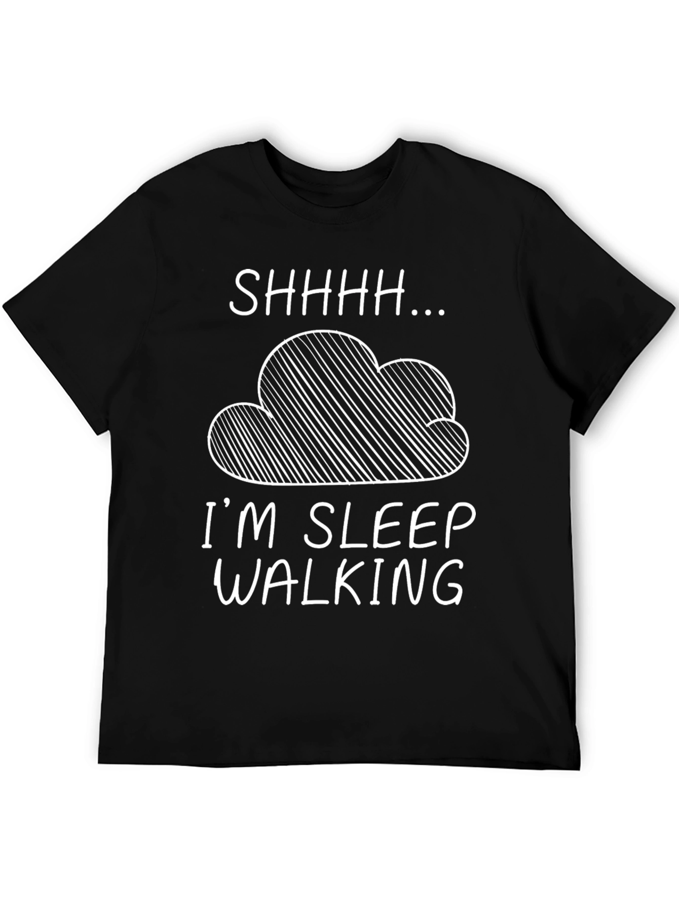 Black Sleepwalking Graphic Tee - Funny Sleep Humor T-Shirt view 5