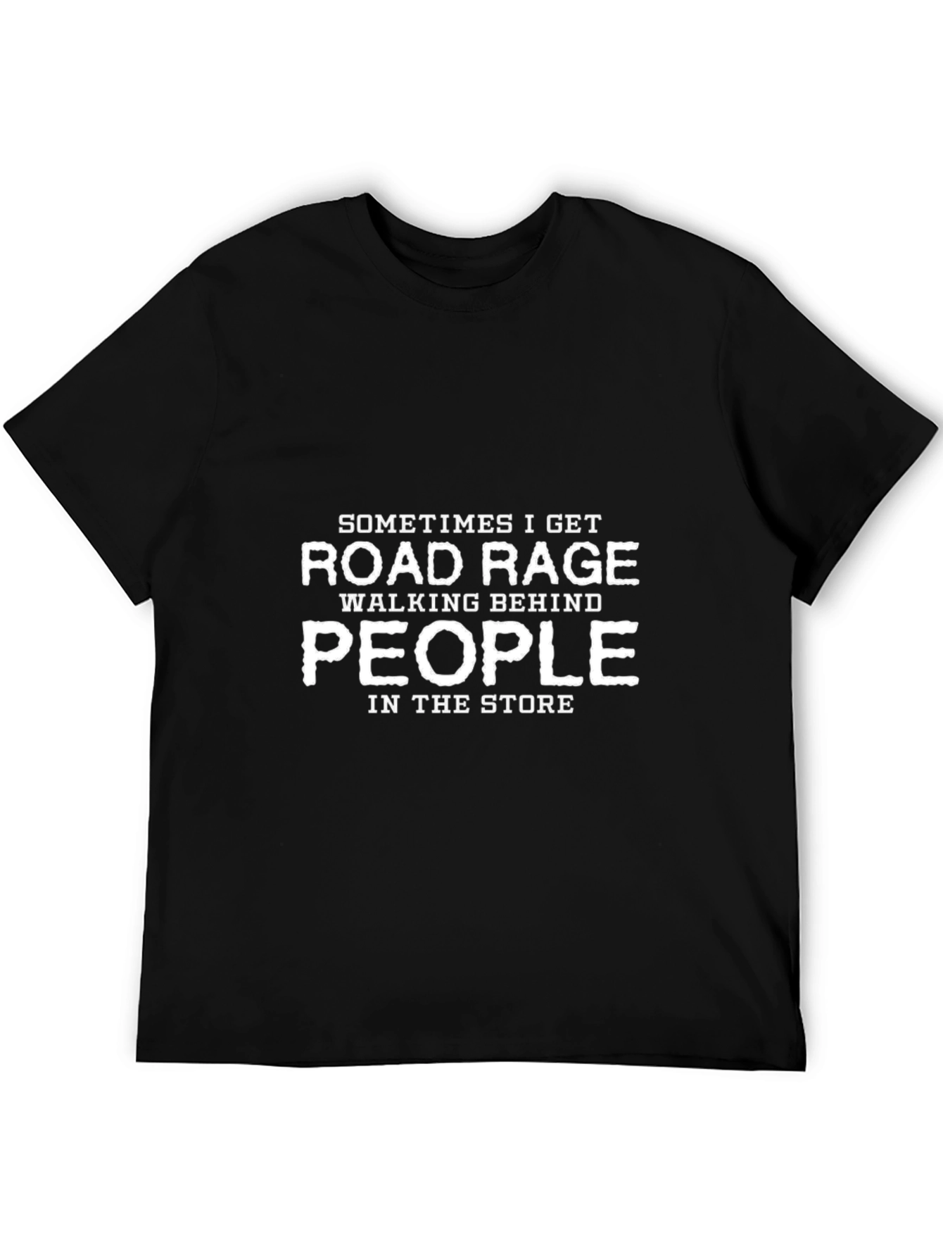 Black Road Rage T-Shirt - Funny Slogan Tee view 5