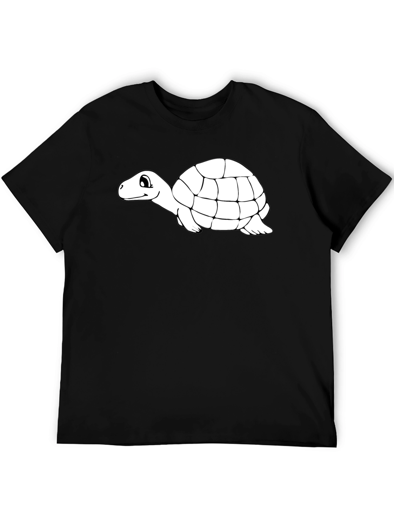 Black Turtle Graphic Tee - Black Cotton T-Shirt view 5