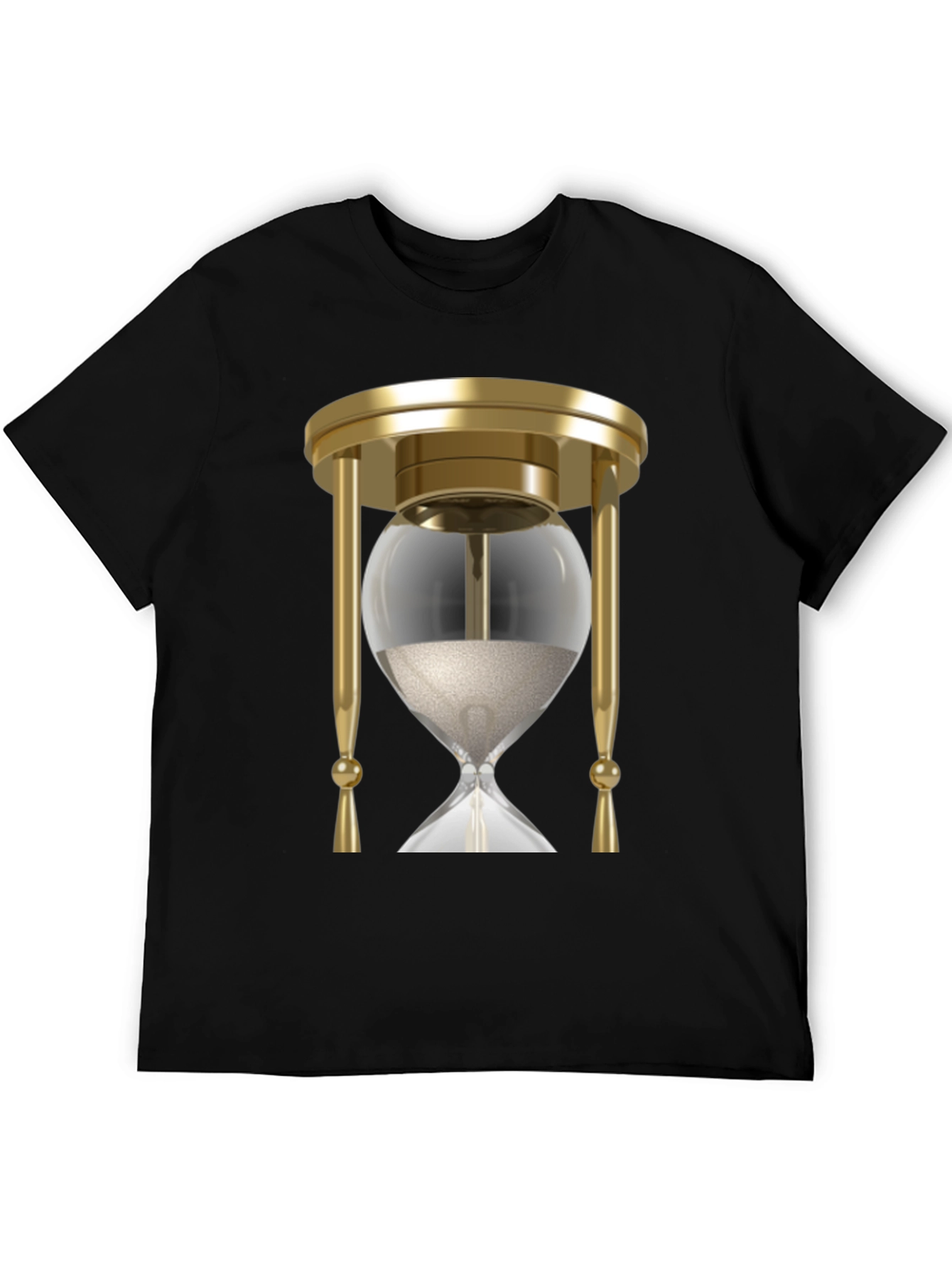 Black Hourglass Graphic Tee - Timeless Style! view 5