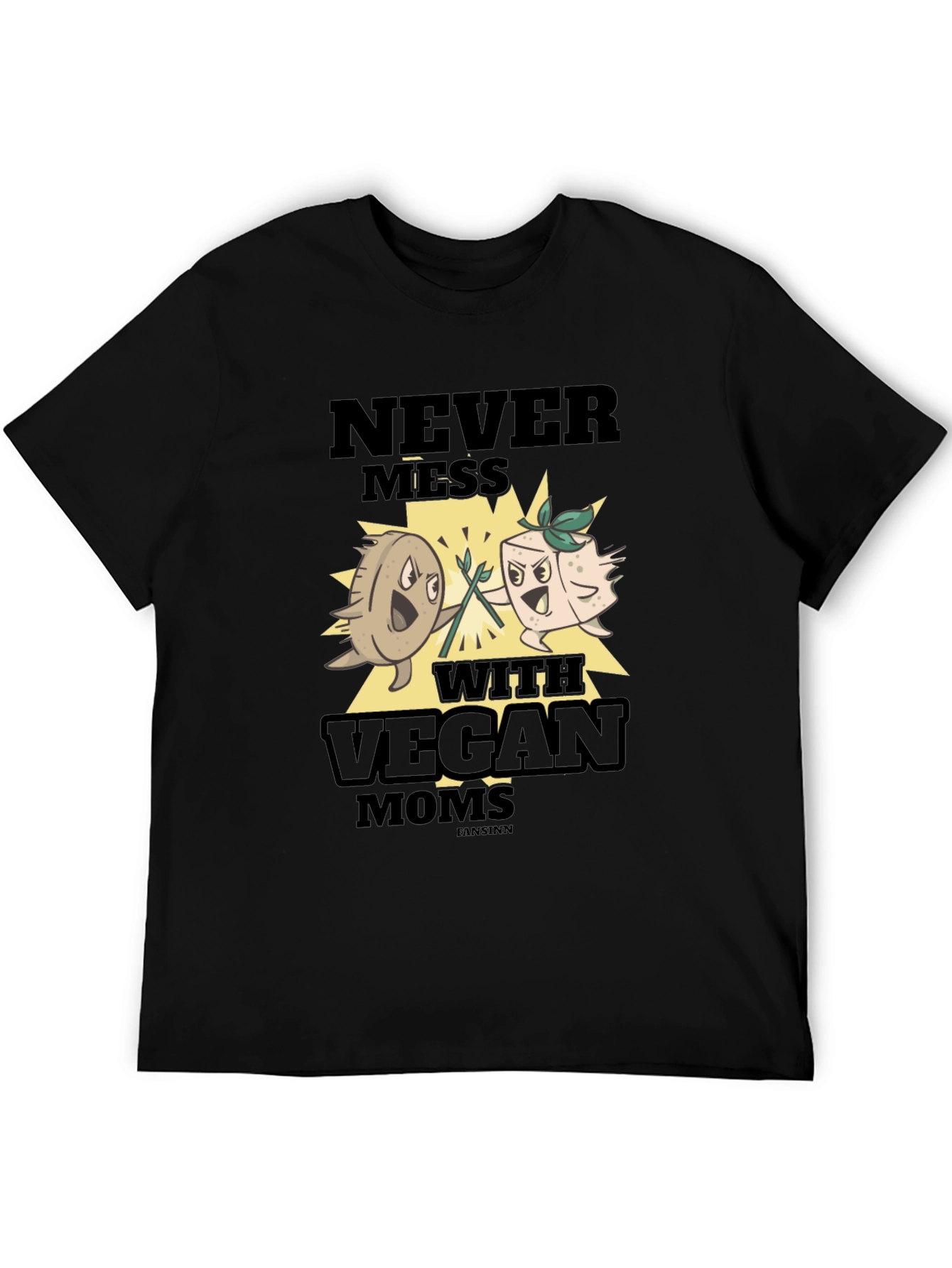 Vegan Moms Graphic T-Shirt - Black - 5