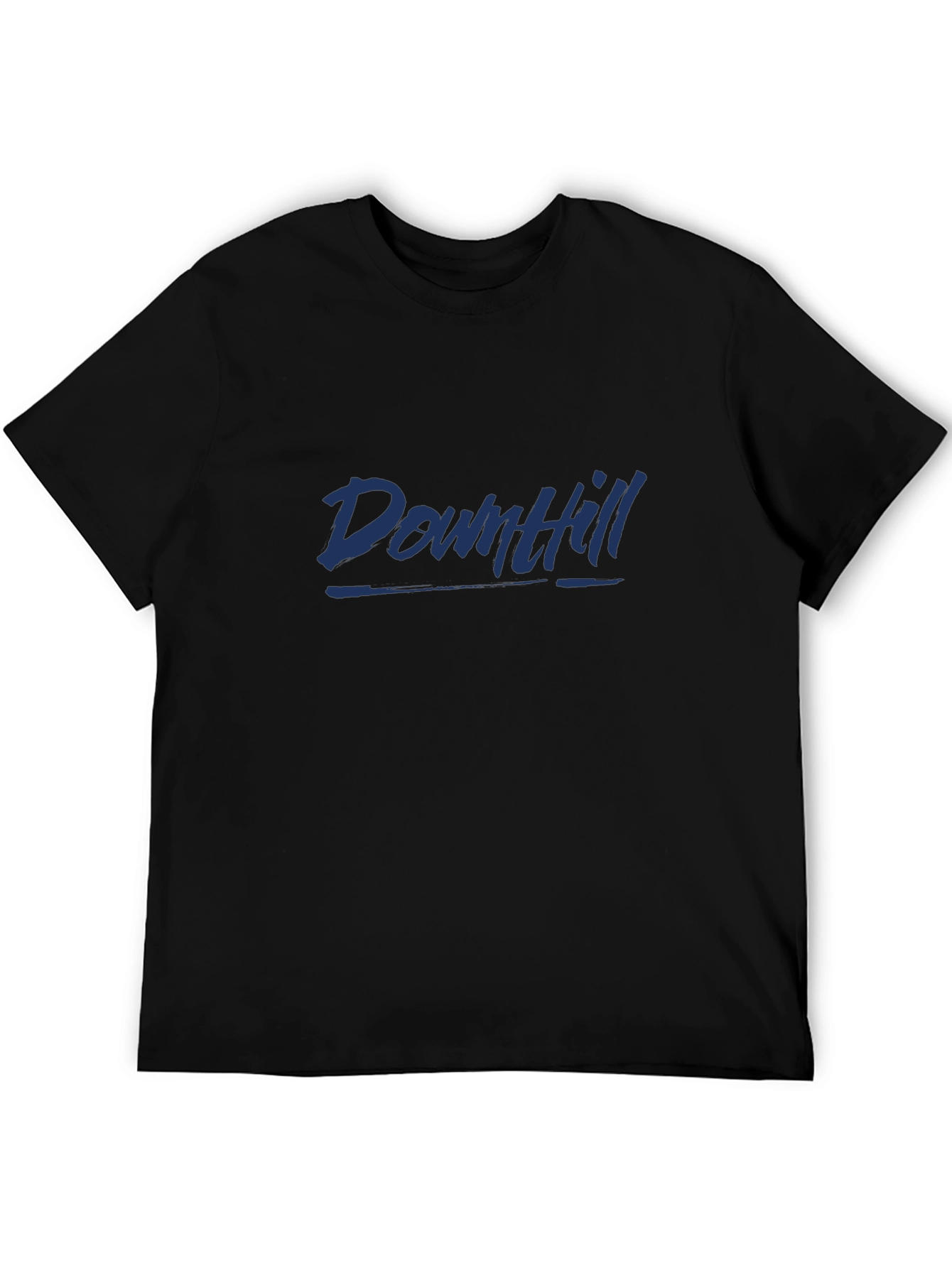 Black Downhill Graphic Tee - Black Casual Comfort view 5