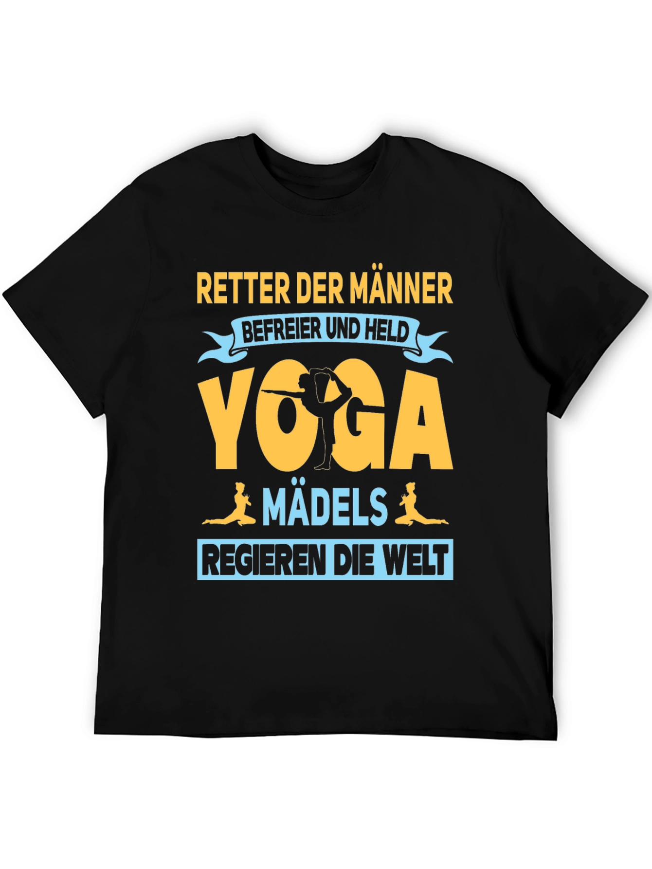 Black Yoga Mädchen Women's T-Shirt - Retter der Männer view 5