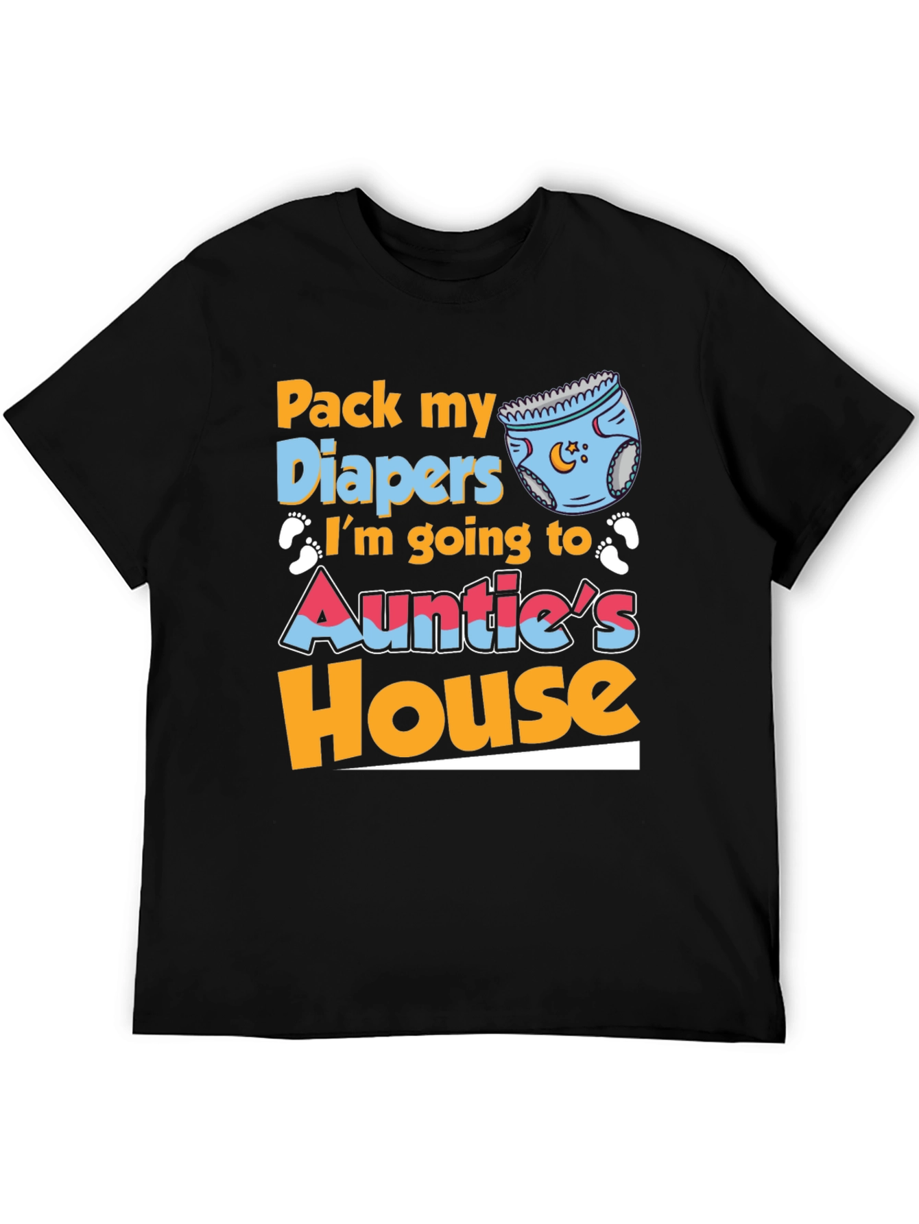 Pack My Diapers Auntie's House Baby Tee - 5