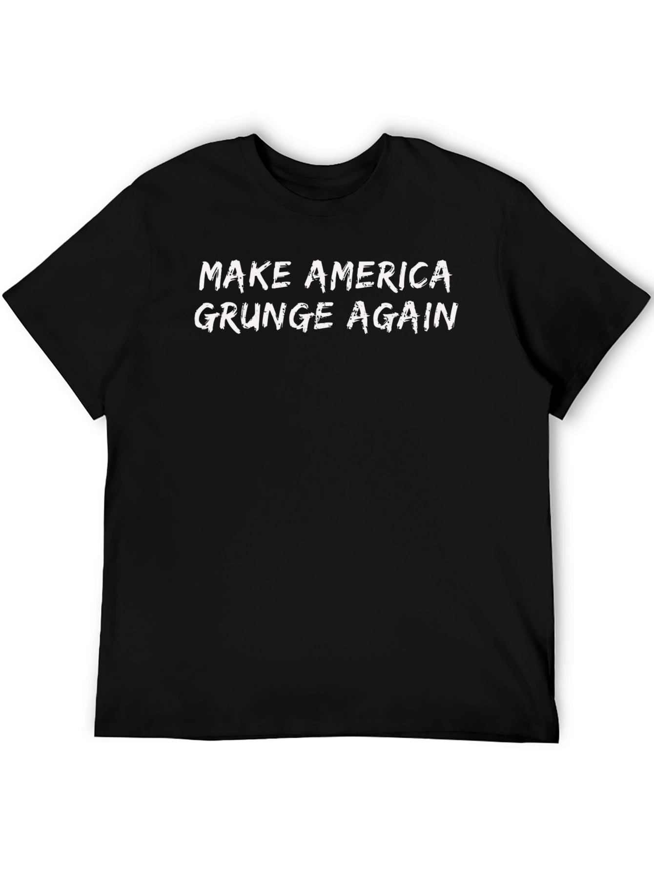 Black Make America Grunge Again Graphic Tee view 5