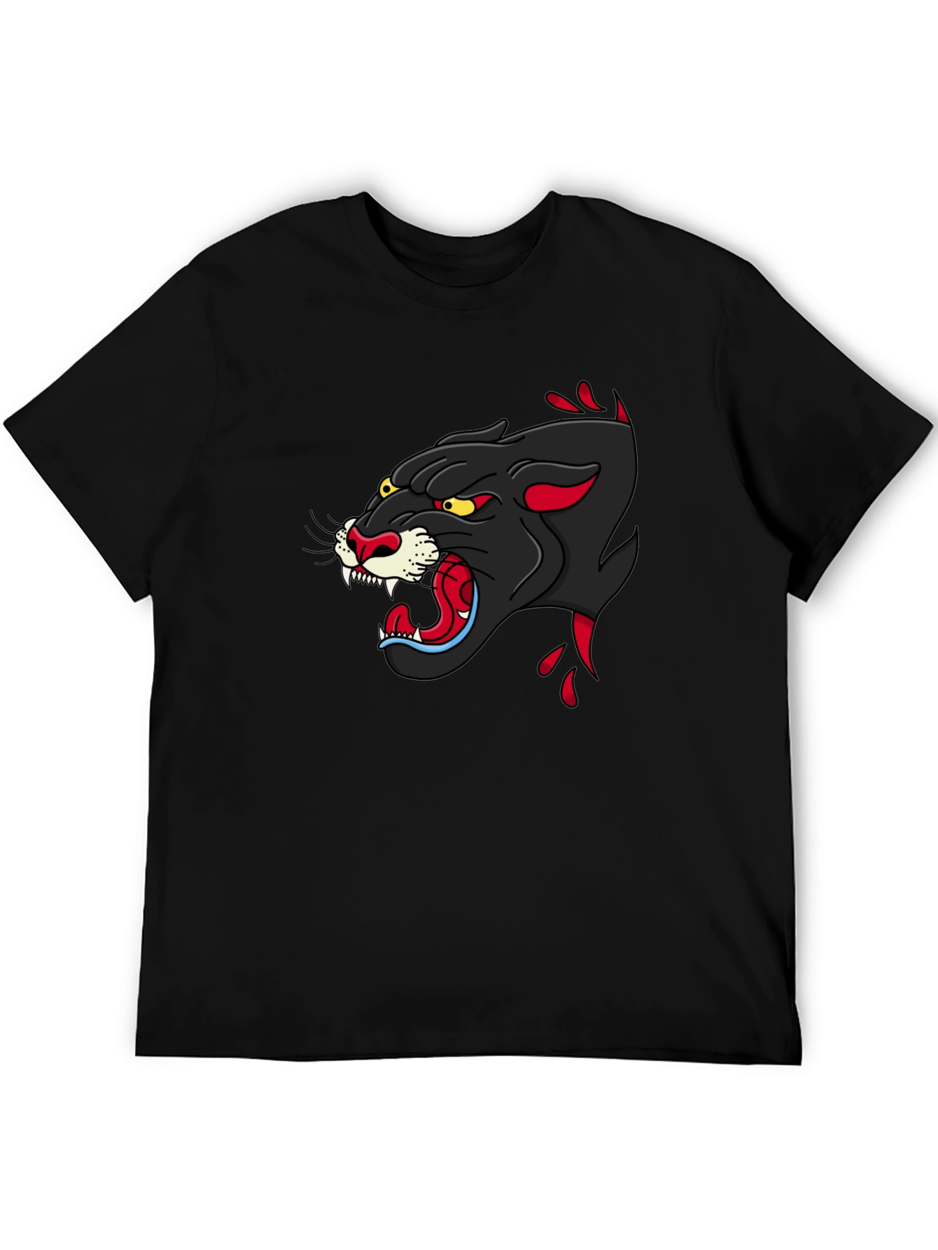 Black Black Panther Graphic Tee - Fierce Style view 5