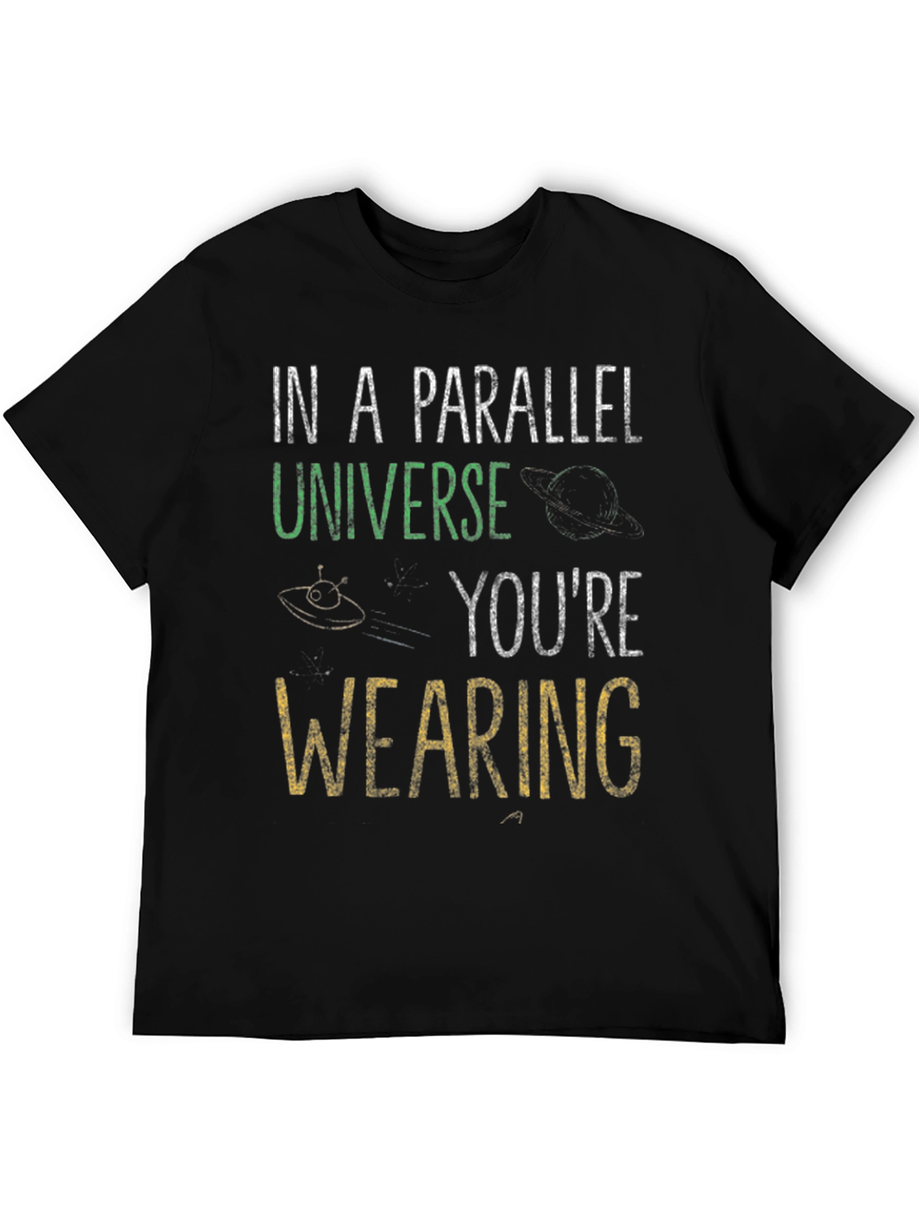 Black Parallel Universe Graphic Tee view 5