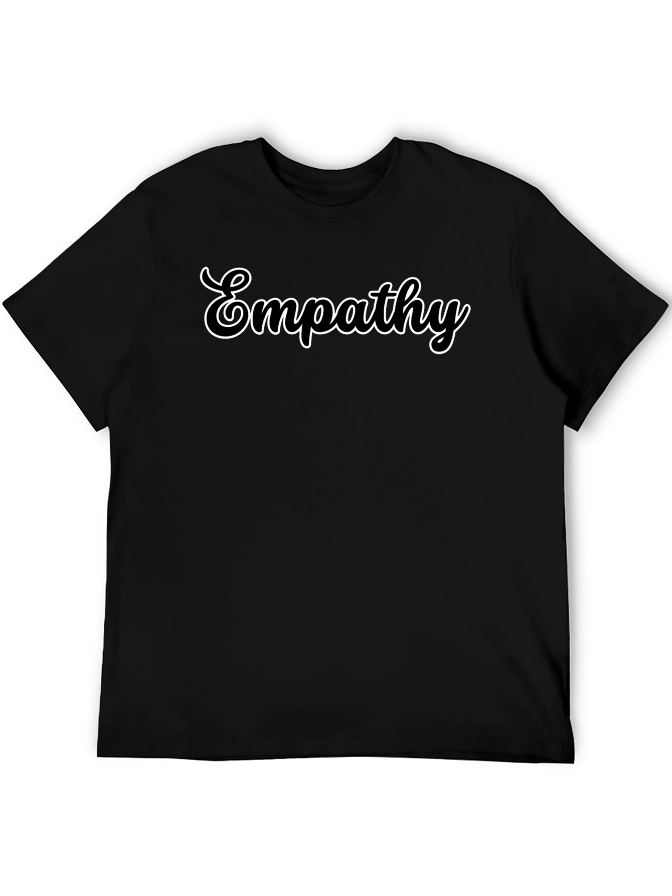 Black Empathy Crew Neck T-Shirt - Black view 5