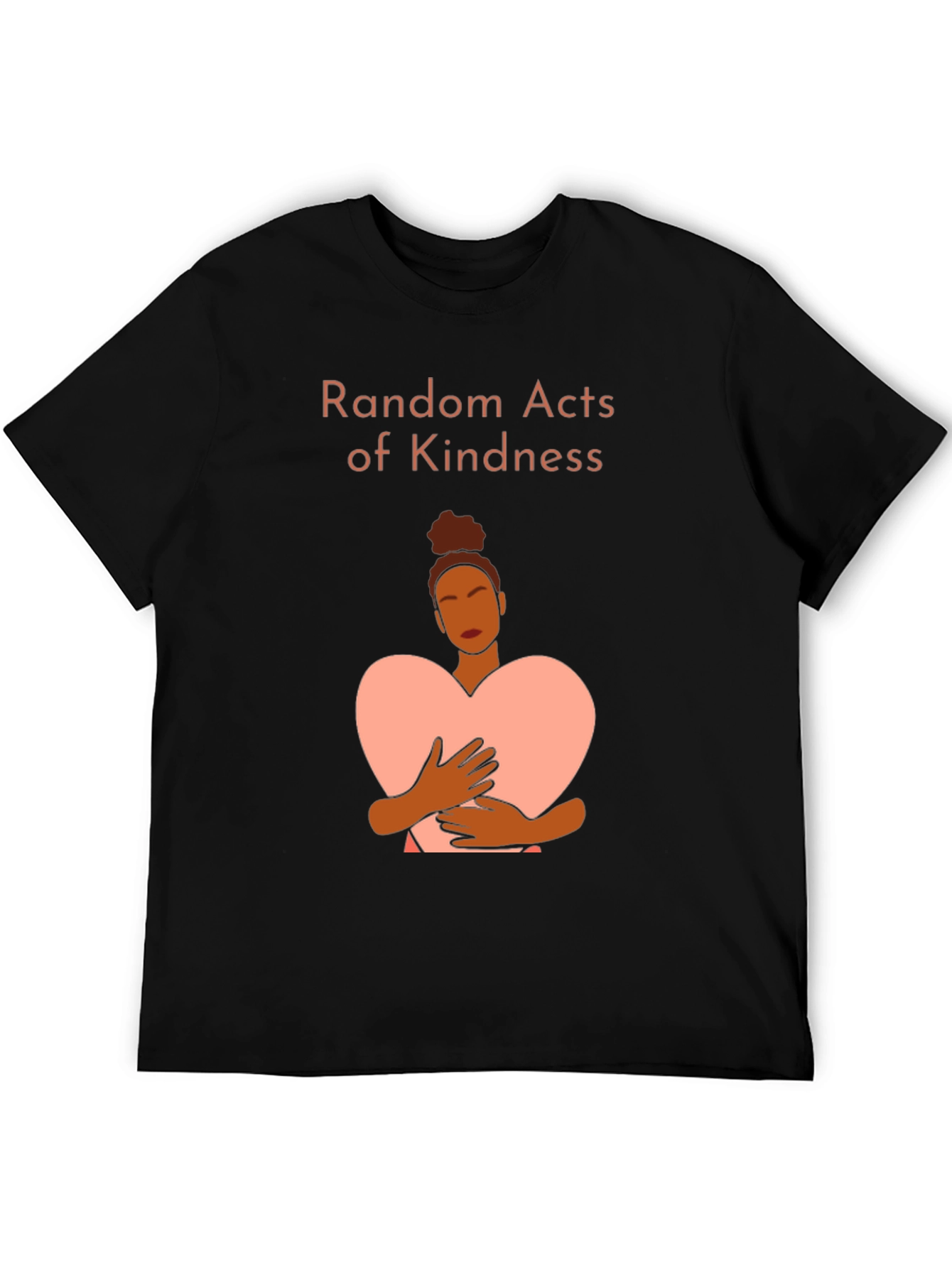 Black Random Acts of Kindness Graphic Tee view 5