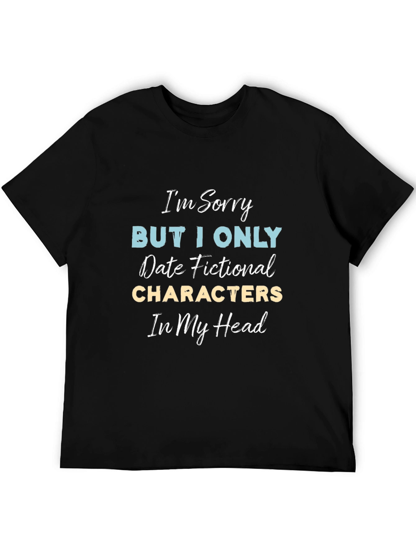 Black Fictional Characters T-Shirt - Novelty Dating Tee view 5