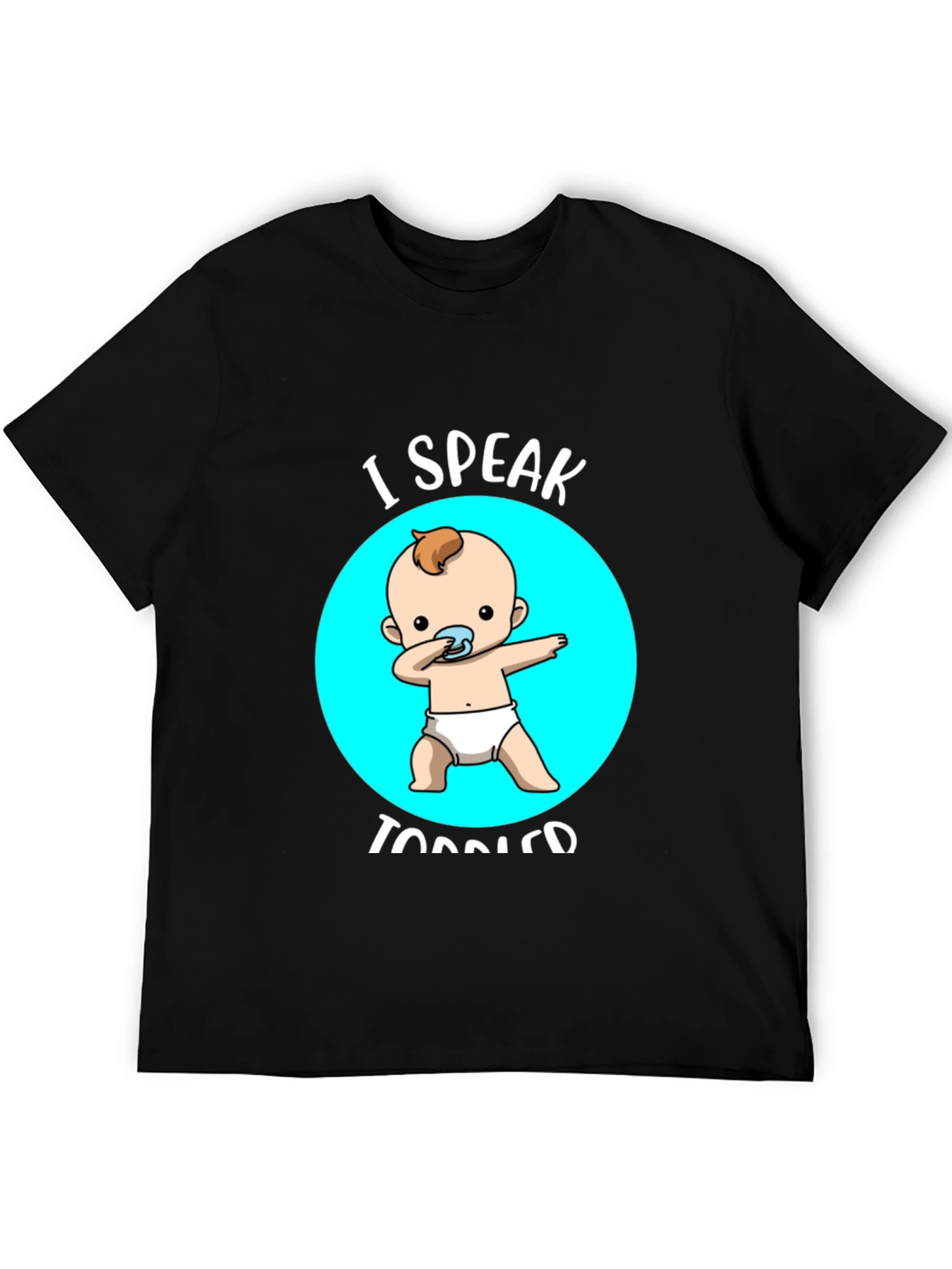I Speak Toddler Black Graphic T-Shirt - 5
