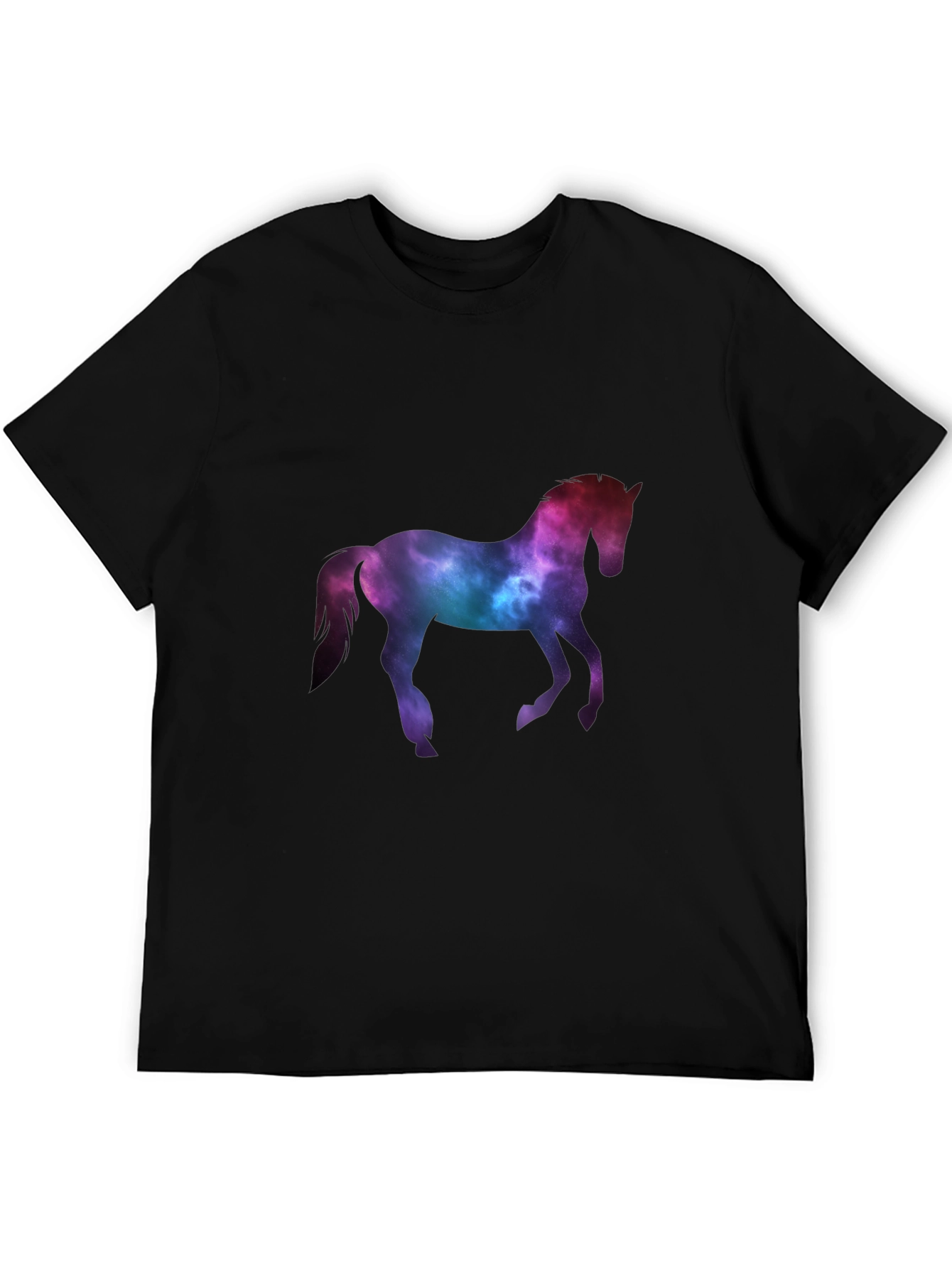 Black Cosmic Horse Graphic Tee - Black T-Shirt view 5
