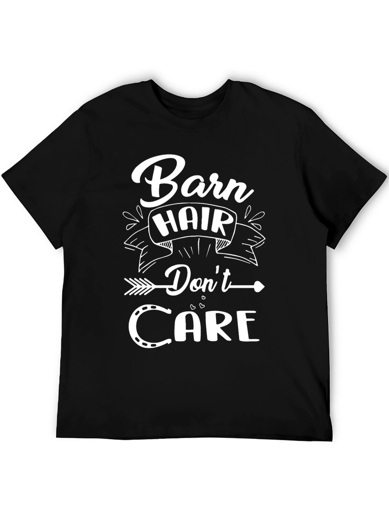 Black Barn Hair Don't Care Graphic T-Shirt view 5